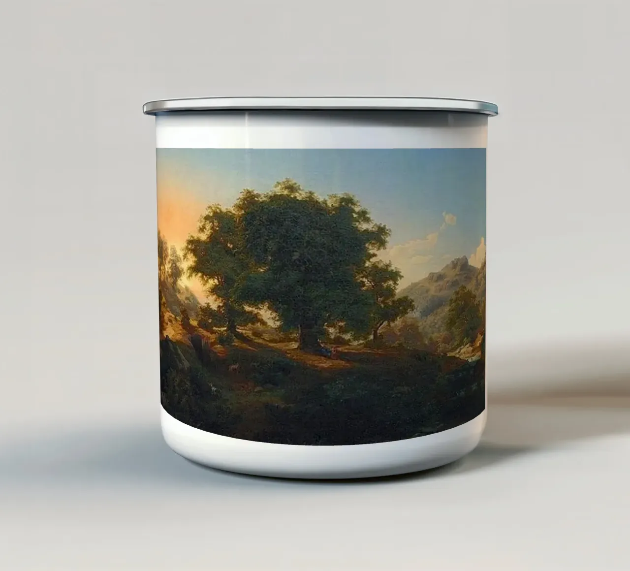 alberi ombrosi tazza in smalto da pleceng shope