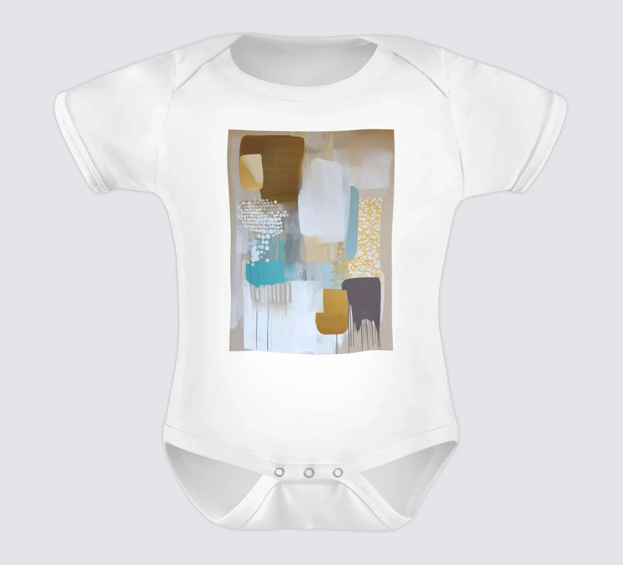 Abstract boho body neonato maniche corte da Imagine