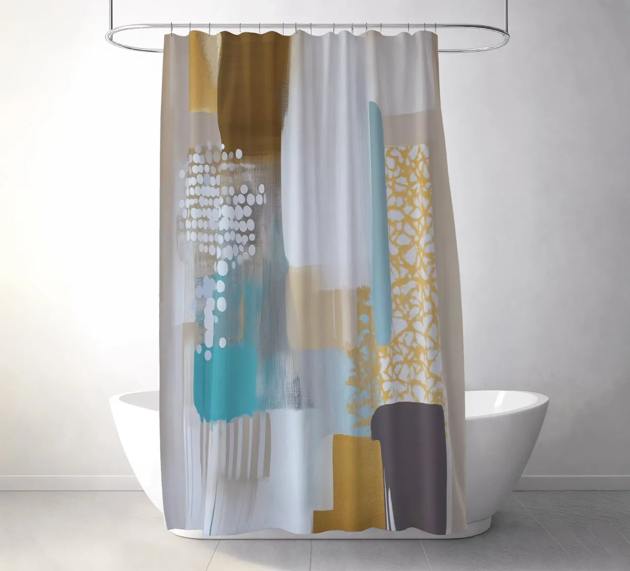Abstract boho tenda da doccia da Imagine