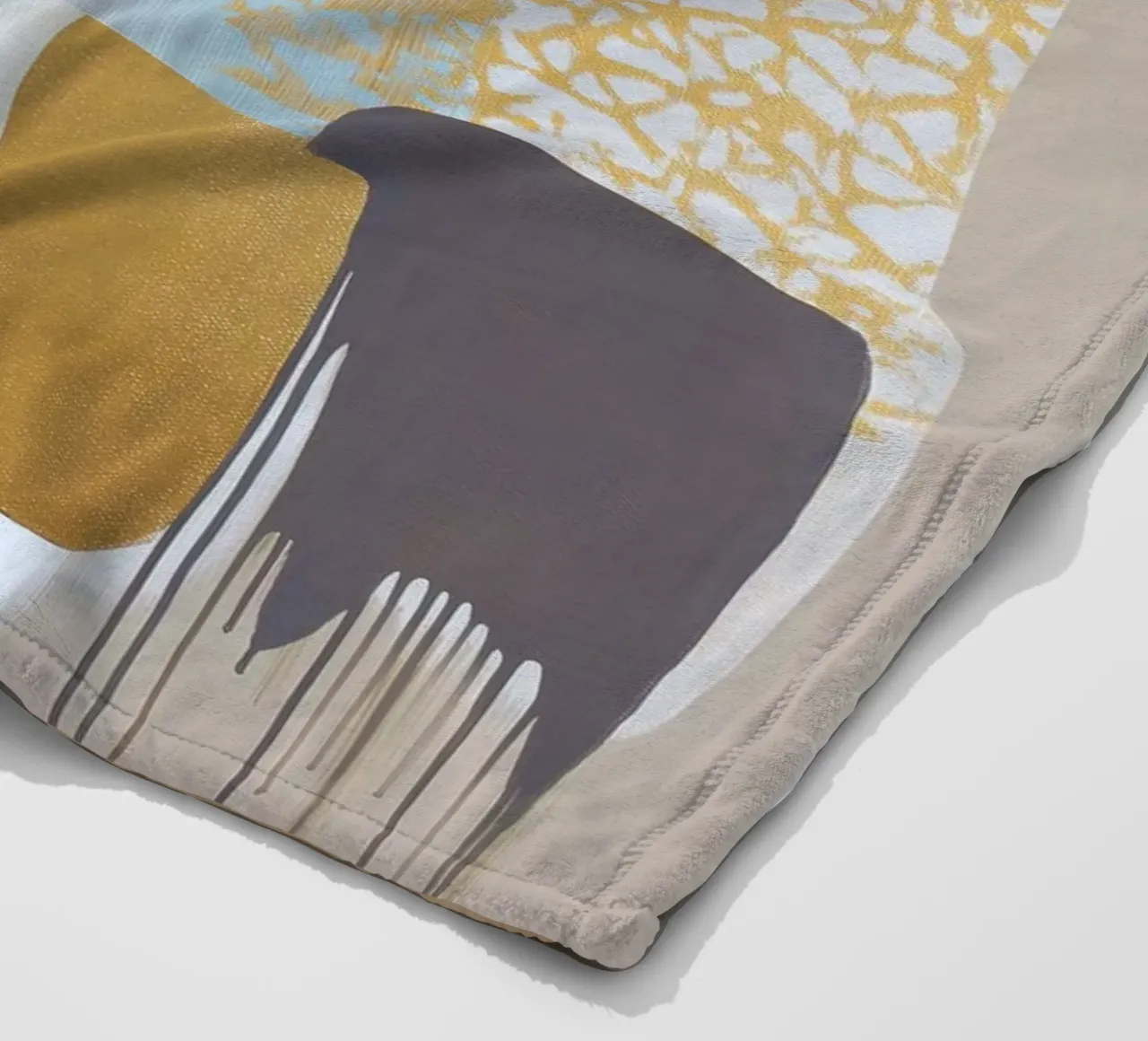 Abstract boho fleece blanket by Imagine
