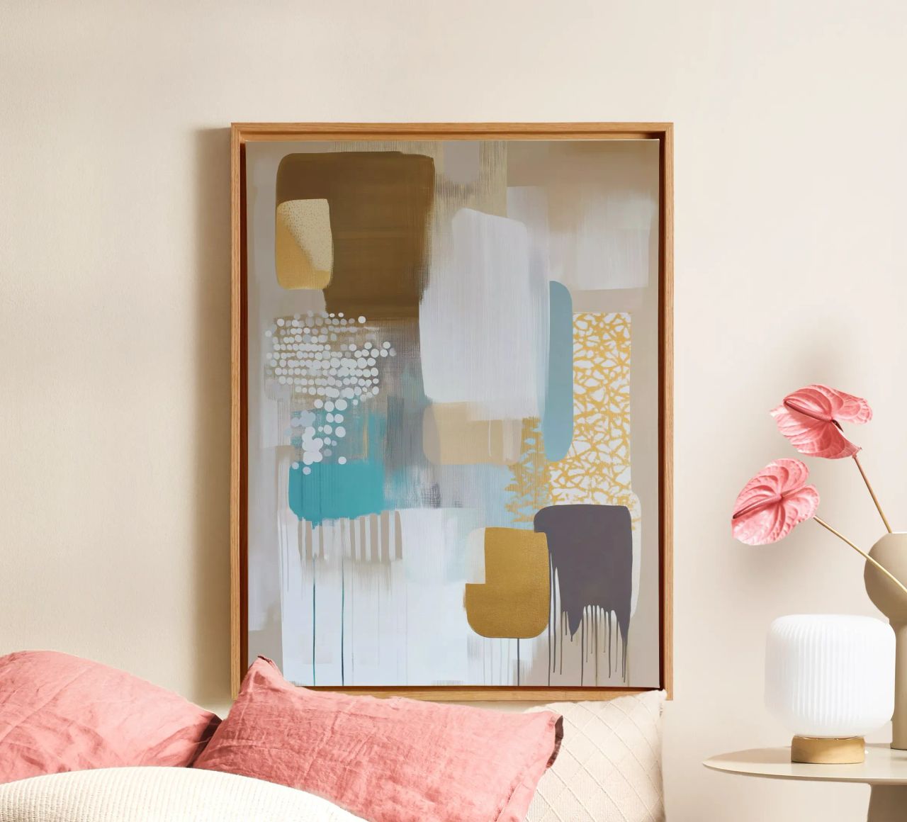 Abstract boho canvas van Imagine