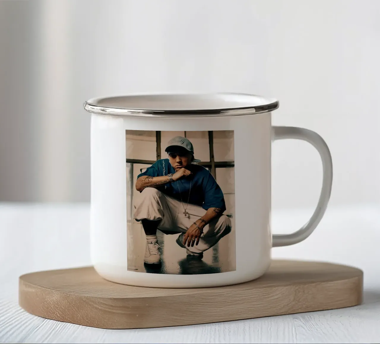 Eminem Vecchia scuola tazza in smalto da Lembayung art