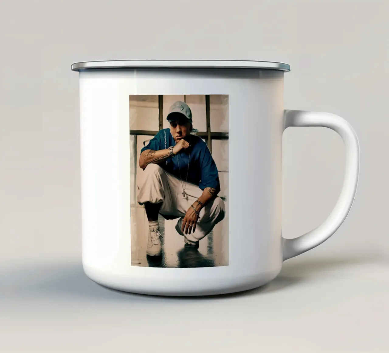 Eminem Vecchia scuola tazza in smalto da Lembayung art