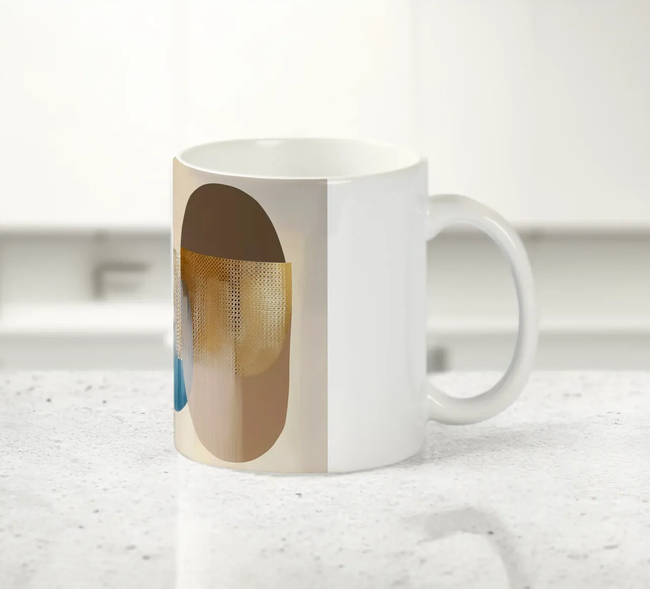 Abstract boho Keramik Tasse von Imagine