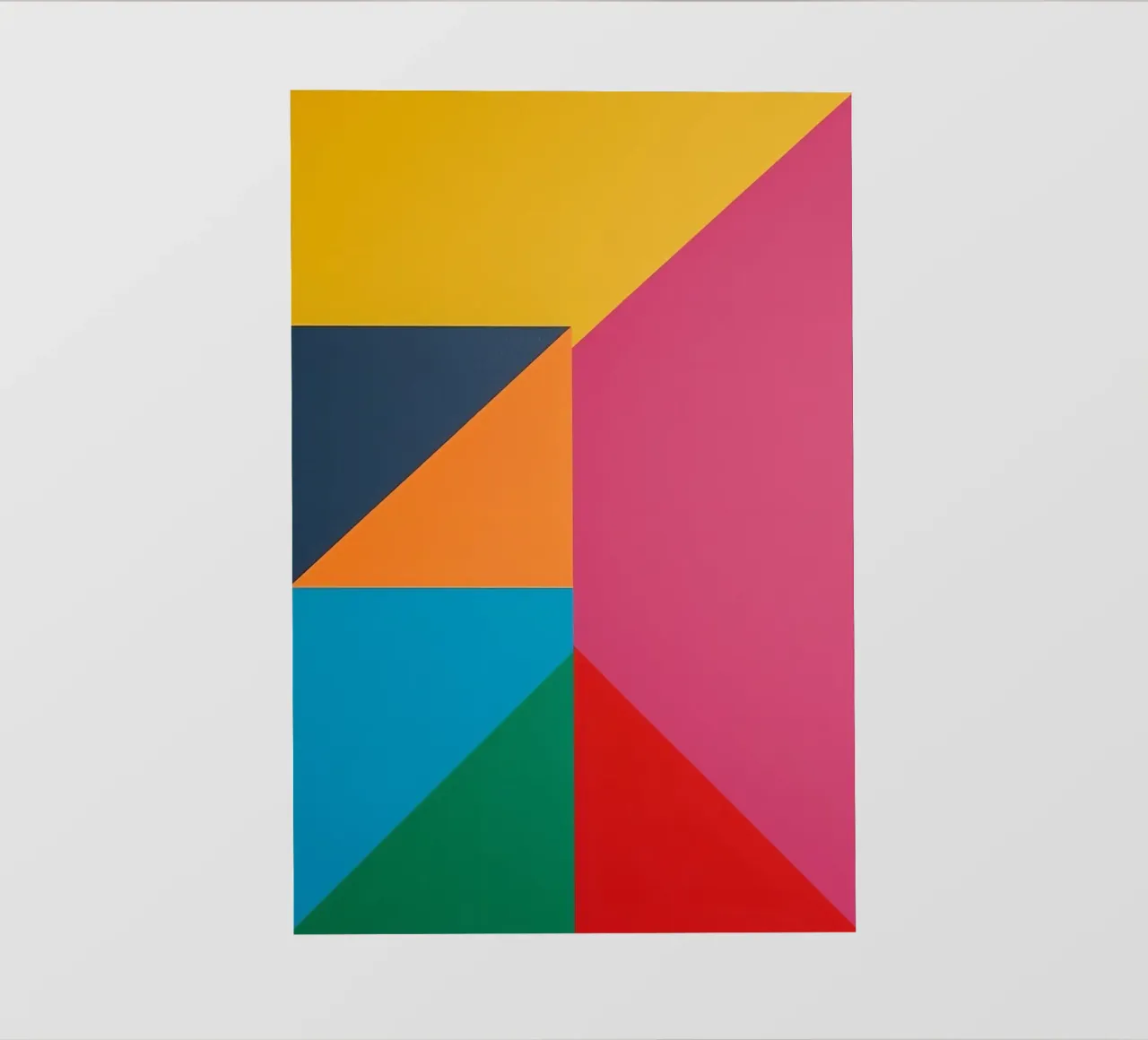 Disposizione astratta di forme geometriche colorate telo in pvc da DesignDoodle