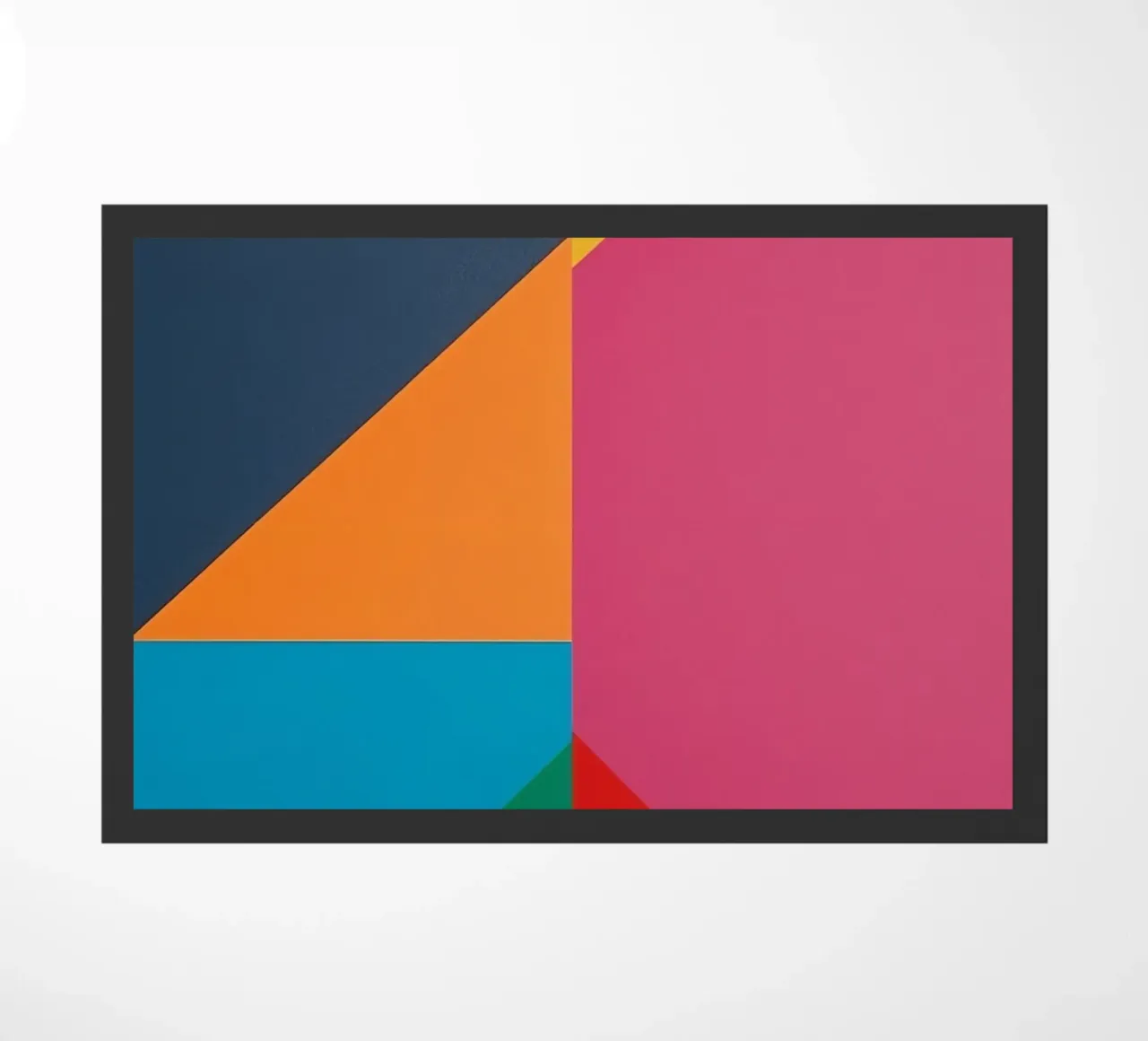 Disposizione astratta di forme geometriche colorate zerbino da DesignDoodle
