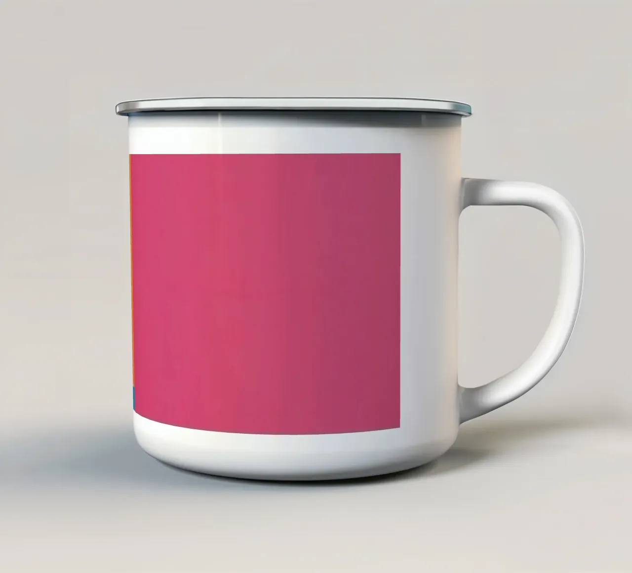 Disposizione astratta di forme geometriche colorate tazza in smalto da DesignDoodle