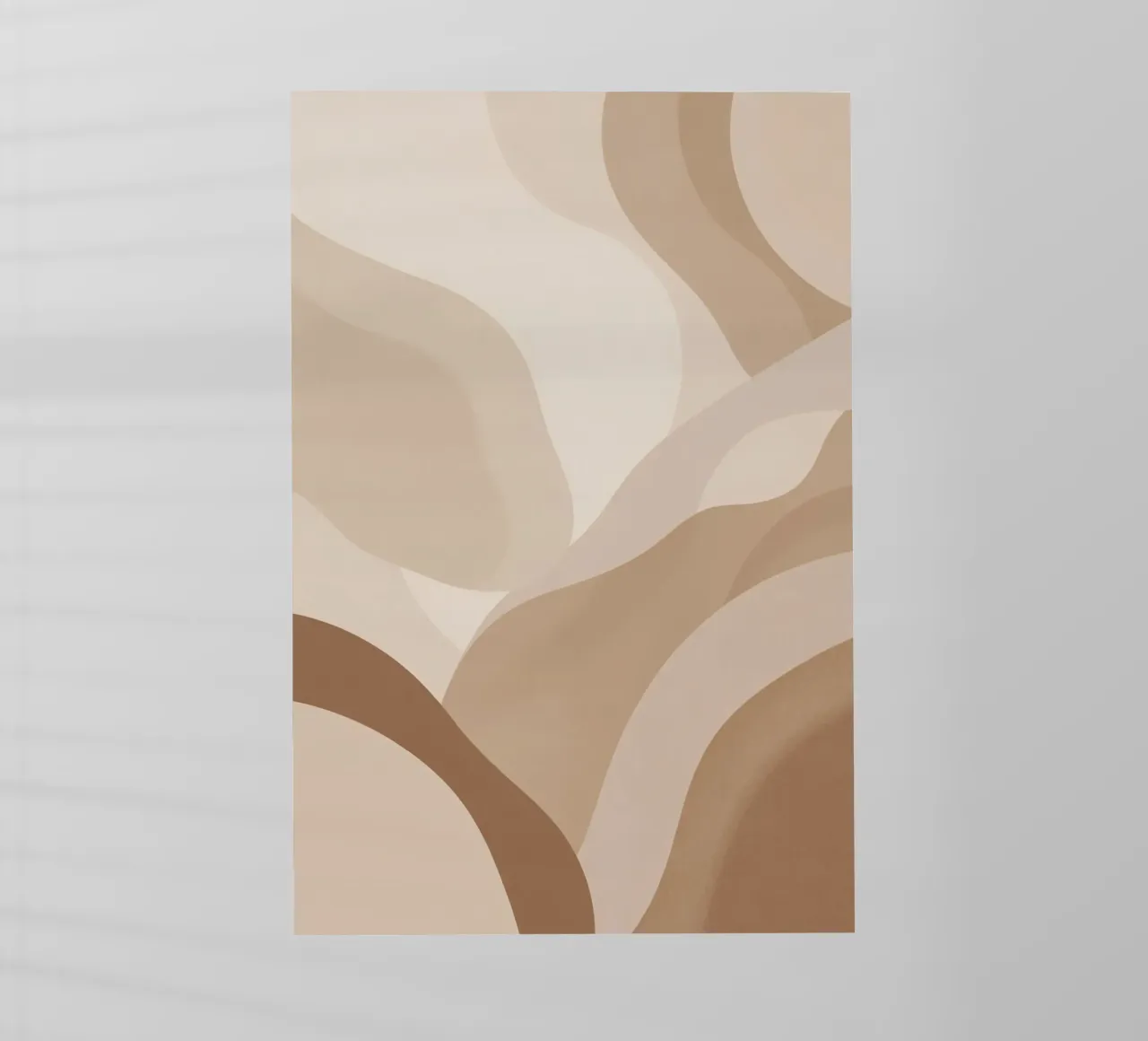 Forme astratte sovrapposte di colore beige e marrone pellicola backlit da DesignDoodle