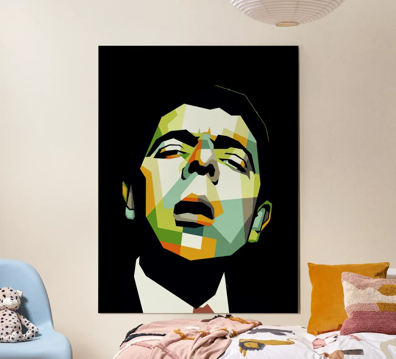 Mr.Bean art poster con telaio in legno da Dumery Art