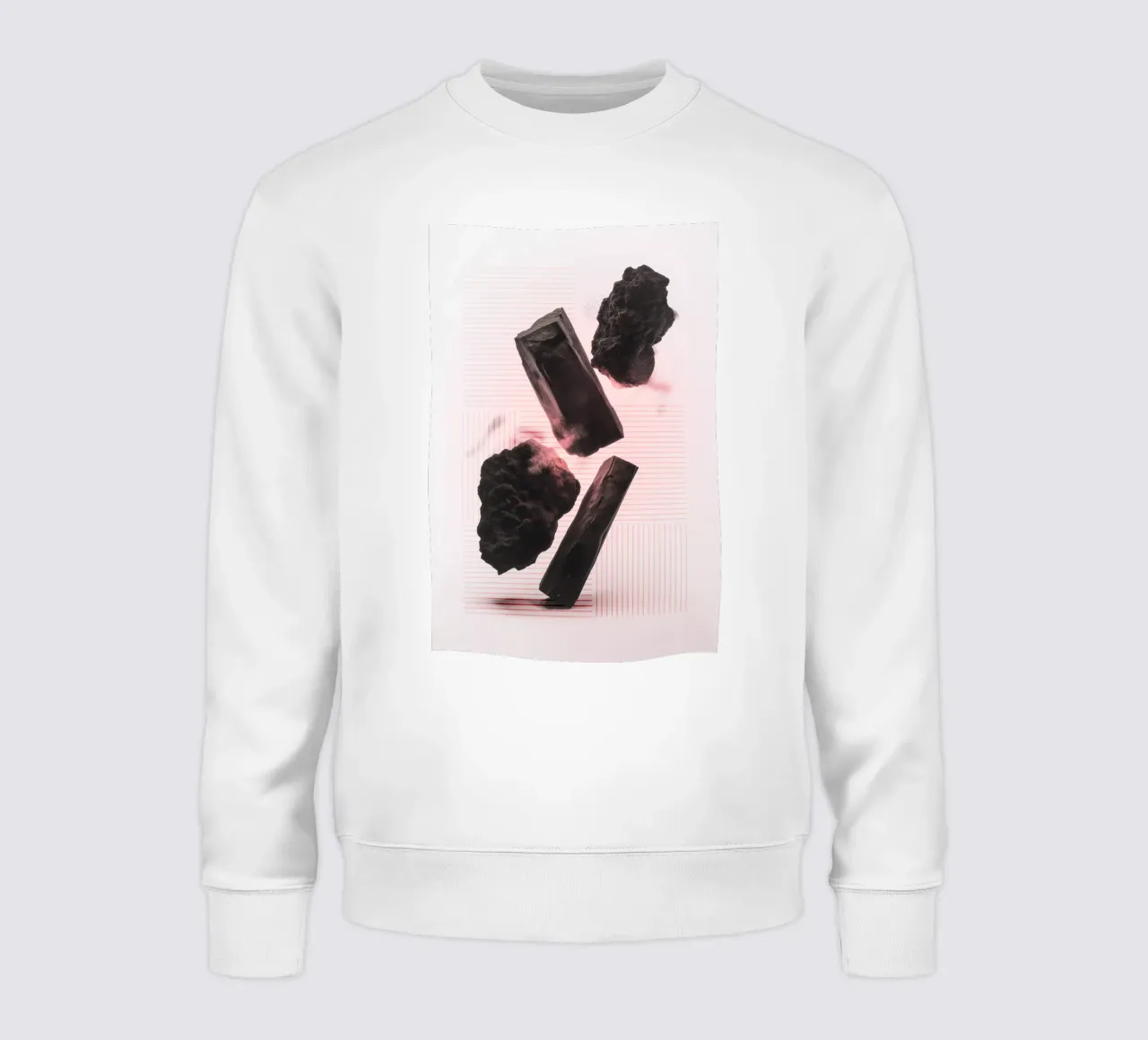 Levitating rocks with lines sweatshirt van LeDieg