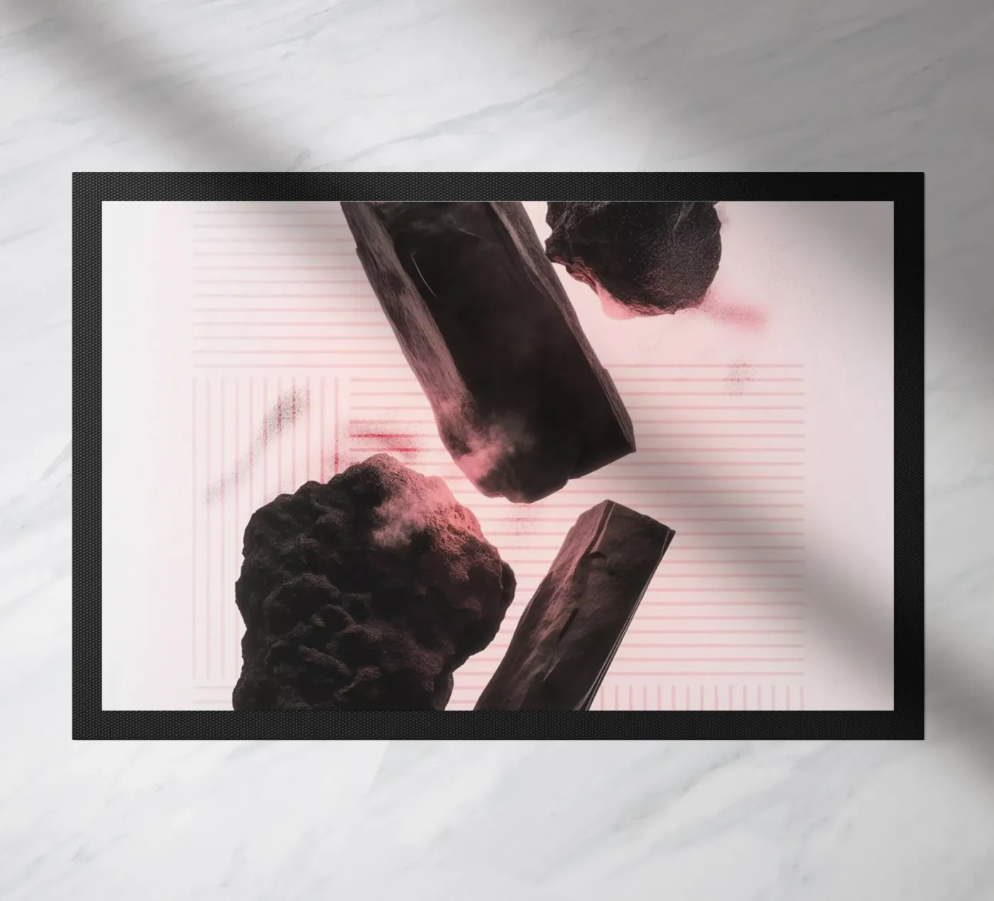 Levitating rocks with lines zerbino da LeDieg