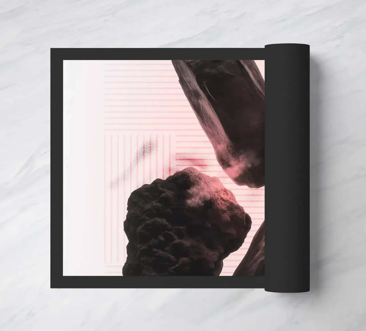 Levitating rocks with lines zerbino da LeDieg