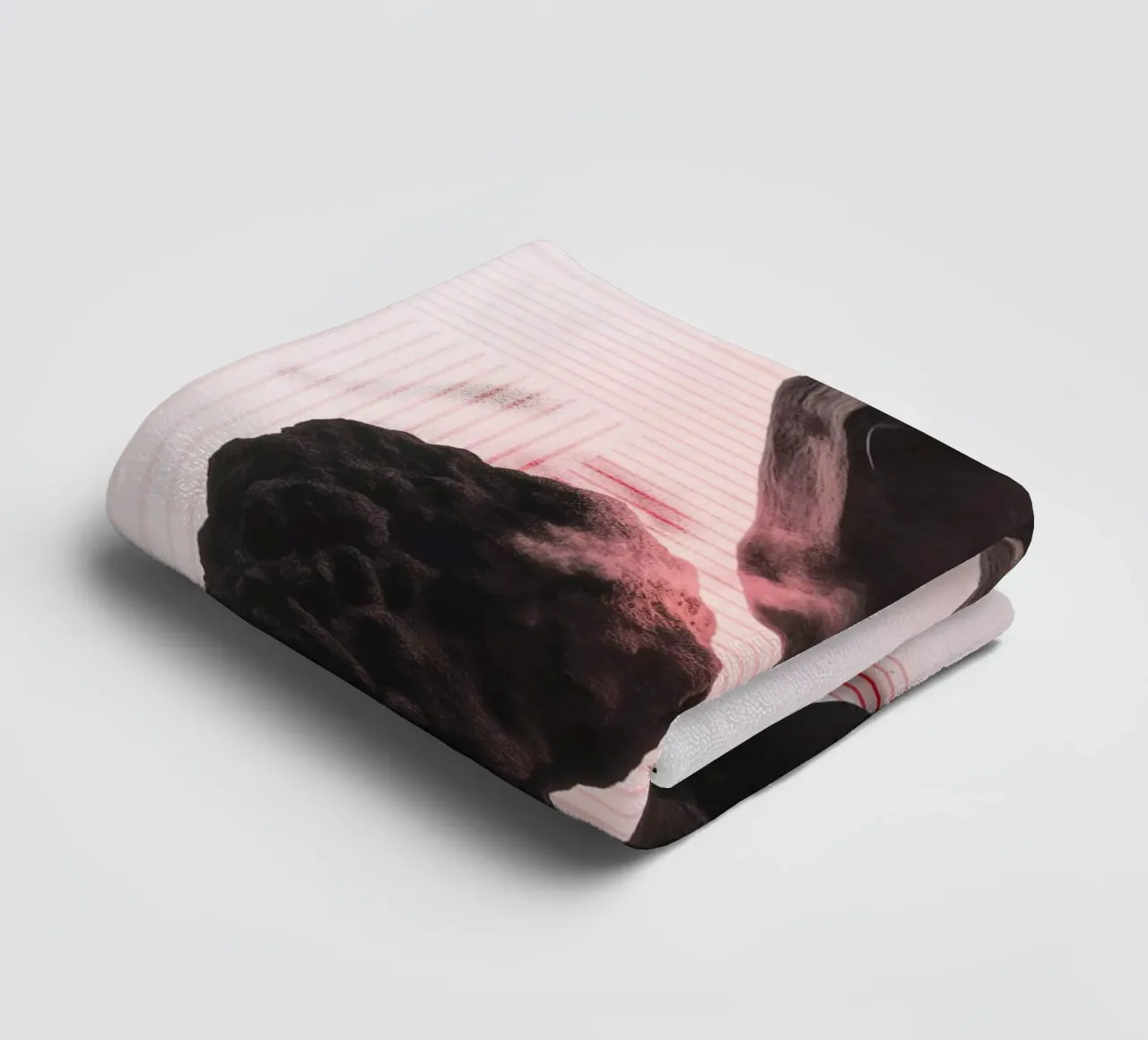 Levitating rocks with lines asciugamano da bagno da LeDieg