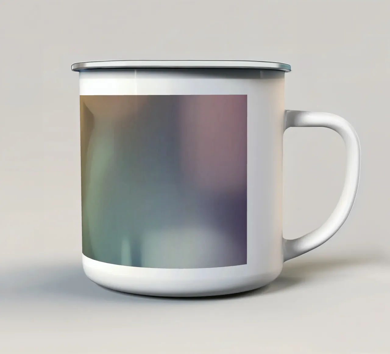 Forme e colori astratti sfocati tazza in smalto da DesignDoodle