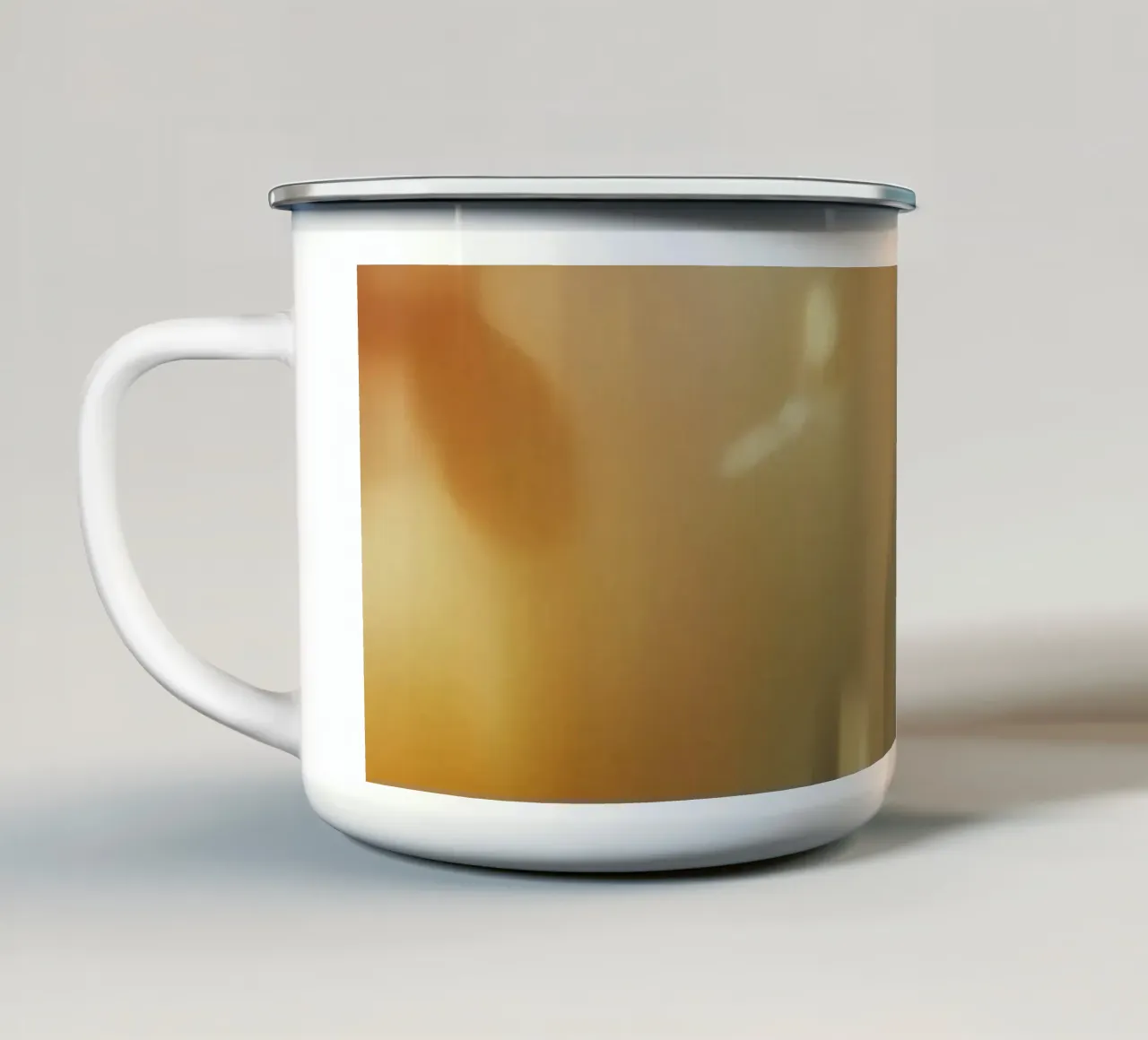 Forme e colori astratti sfocati tazza in smalto da DesignDoodle