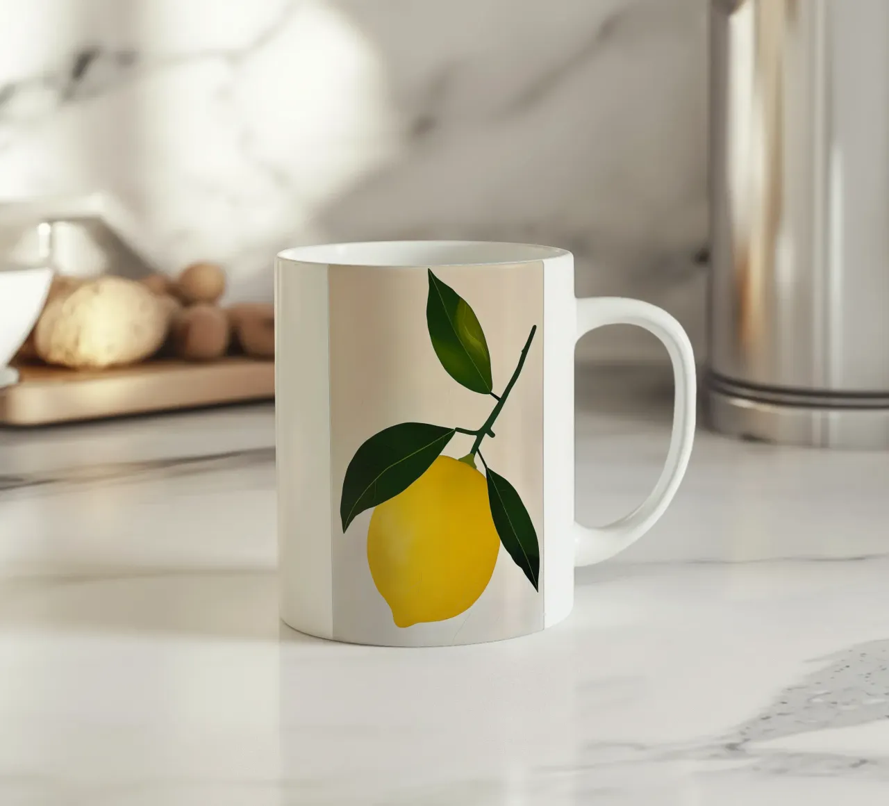 Lemon branch Keramik Tasse von LeDieg