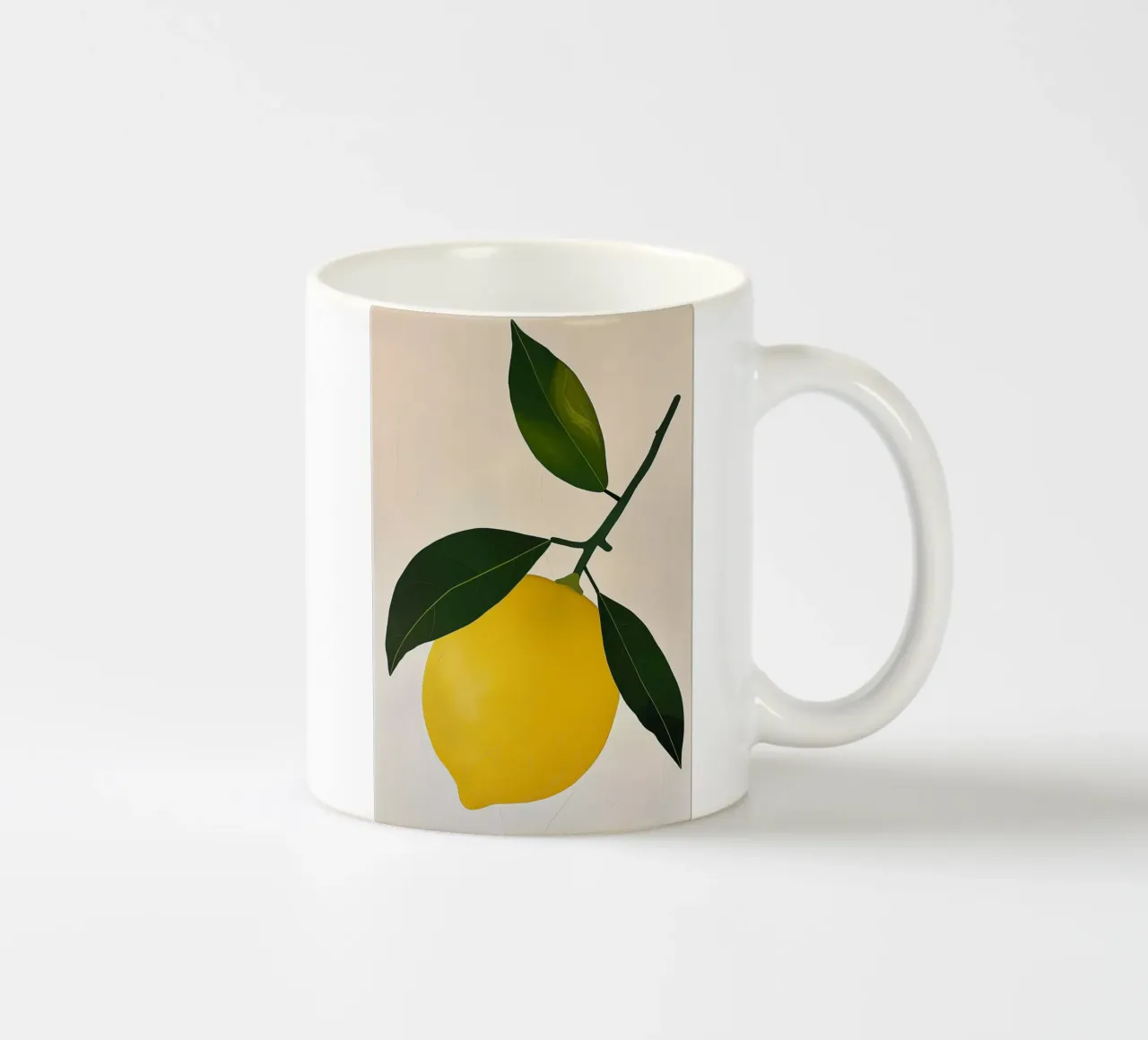 Lemon branch ceramic mug by LeDieg