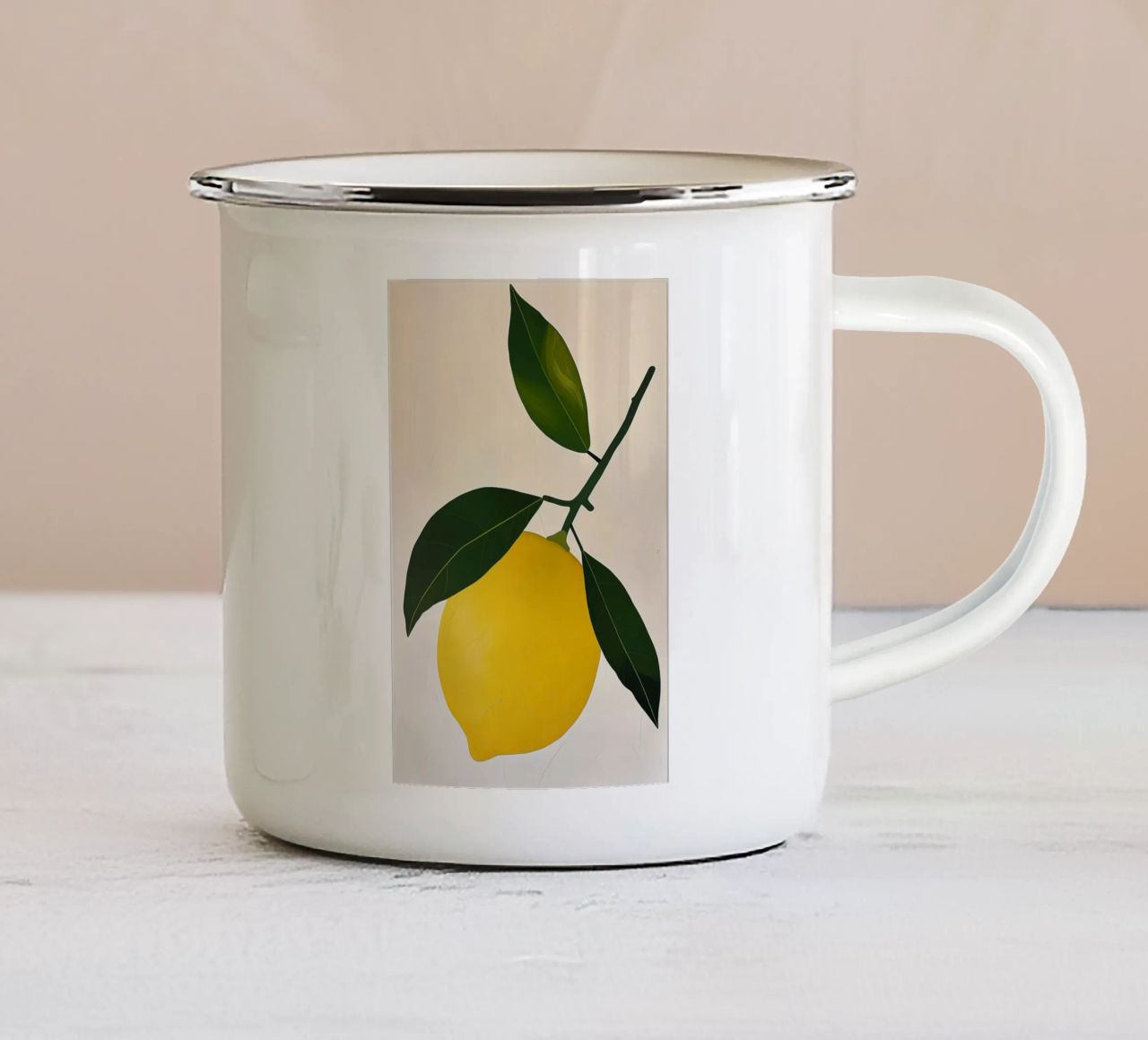 Lemon branch tazza in smalto da LeDieg