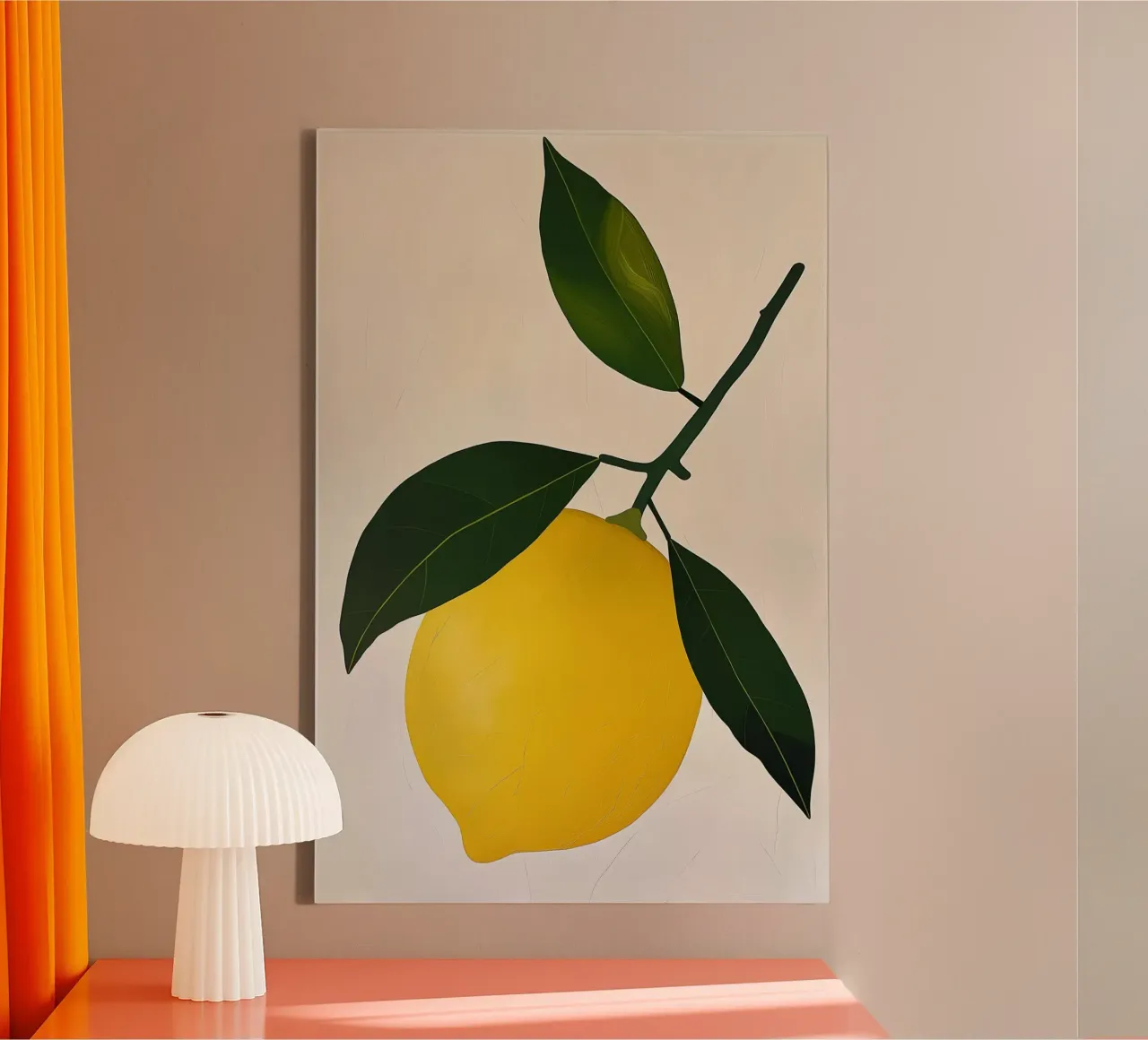 Lemon branch tela con Cornice a cassetta da LeDieg
