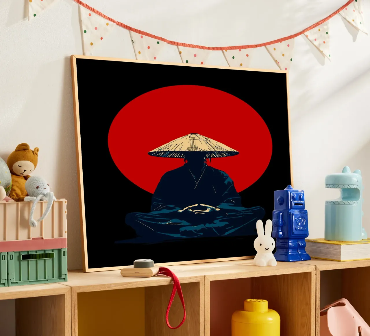 samurai are meditating poster da Dumery Art