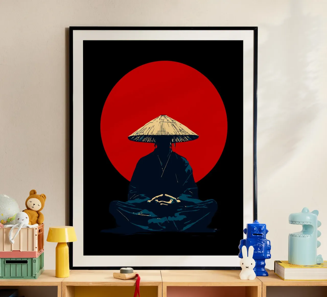 samurai are meditating poster da Dumery Art