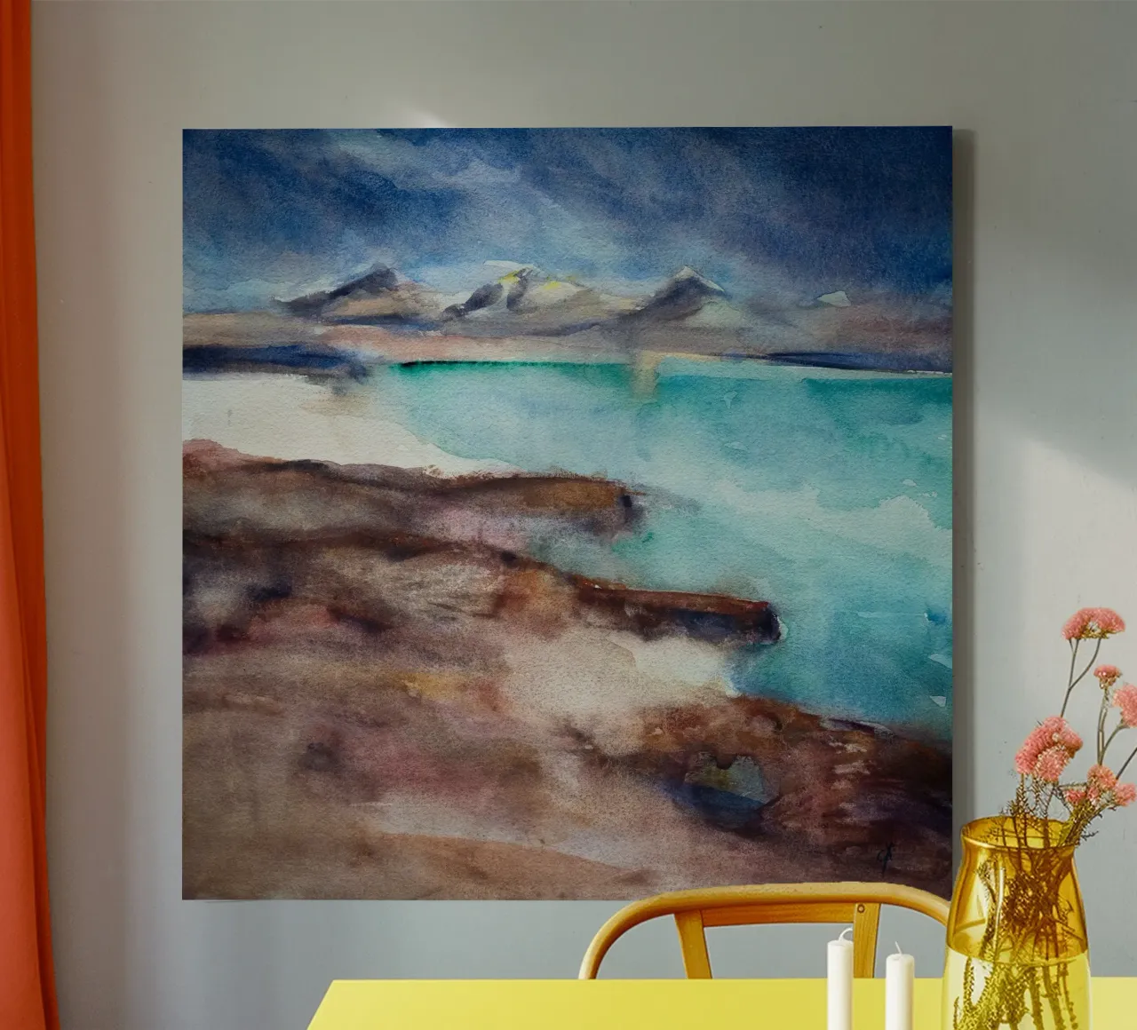 Memories of a Glacier Shore tela con Cornice a cassetta da Stoian Hitrov