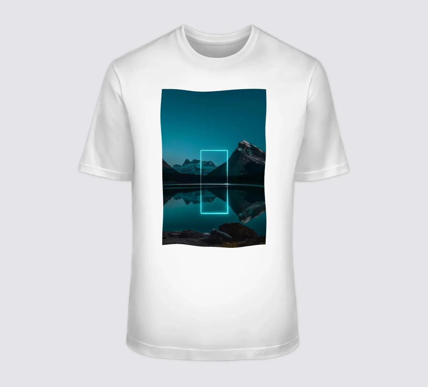 Lake reflection rectangle t-shirt da LeDieg