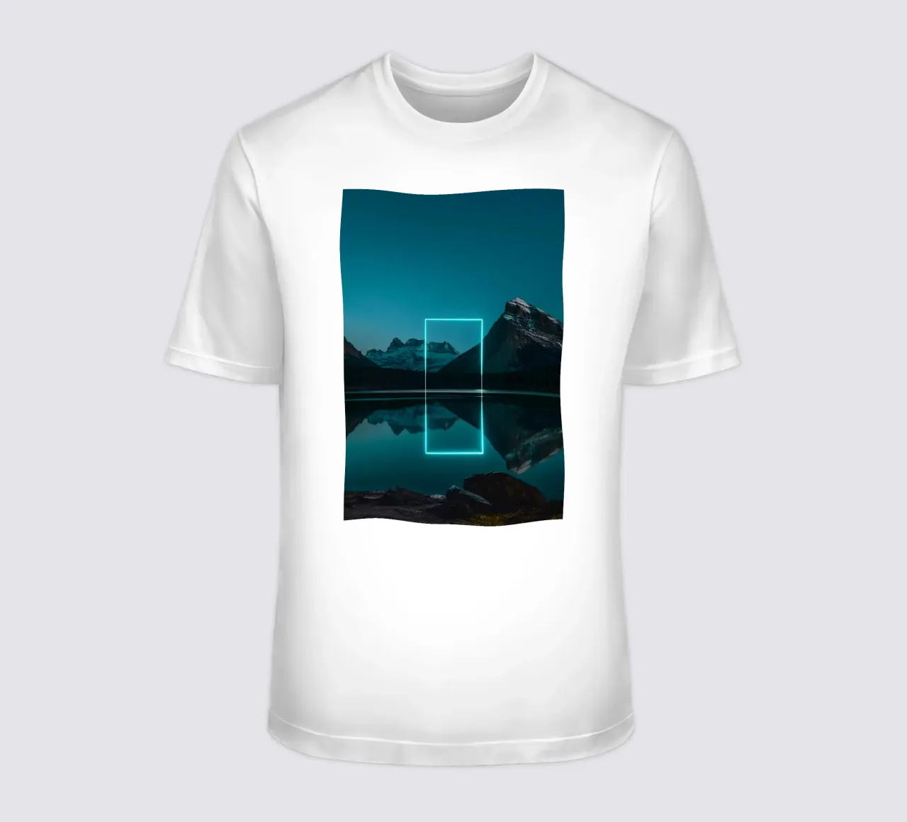 Lake reflection rectangle t-shirt da LeDieg