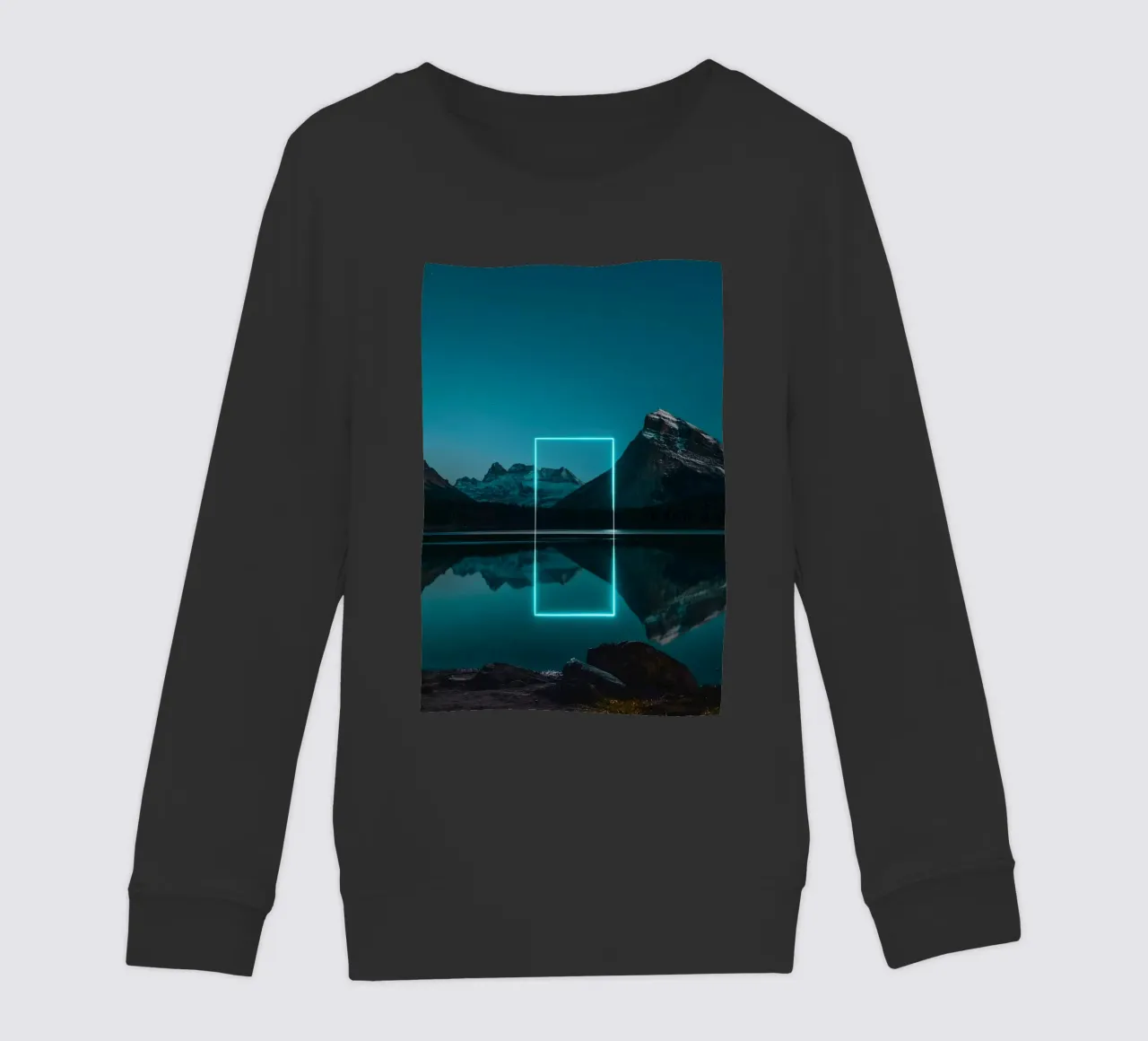 Lake reflection rectangle felpa bambino da LeDieg