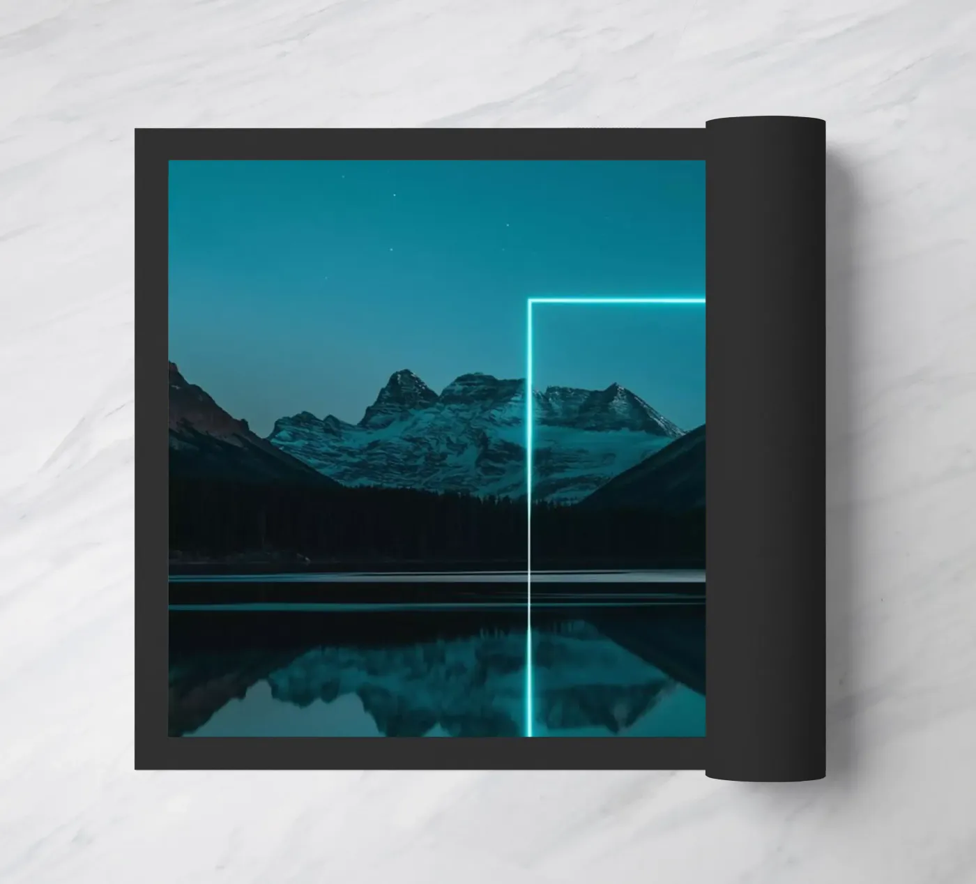 Lake reflection rectangle deurmat van LeDieg