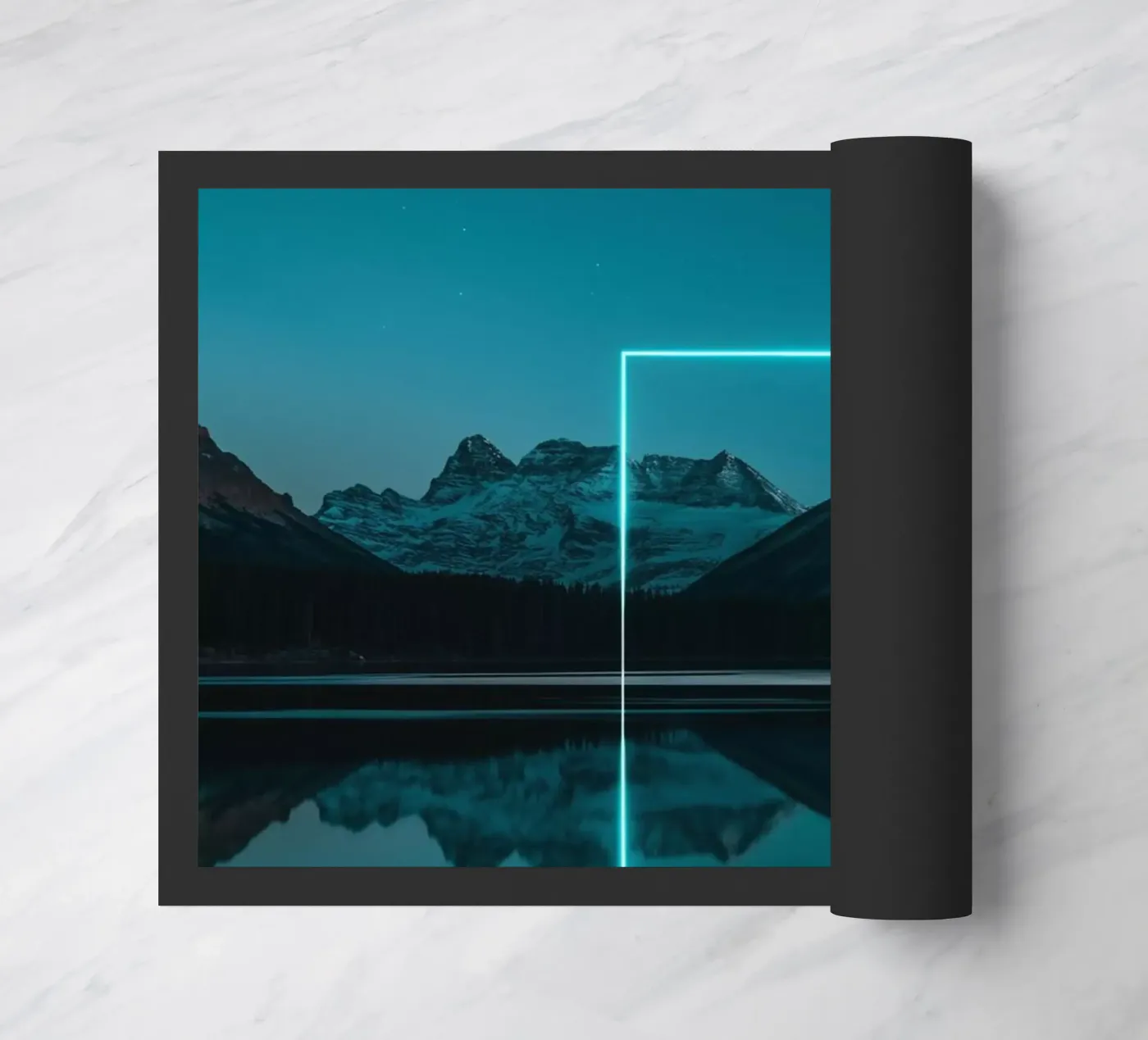 Lake reflection rectangle paillasson de LeDieg