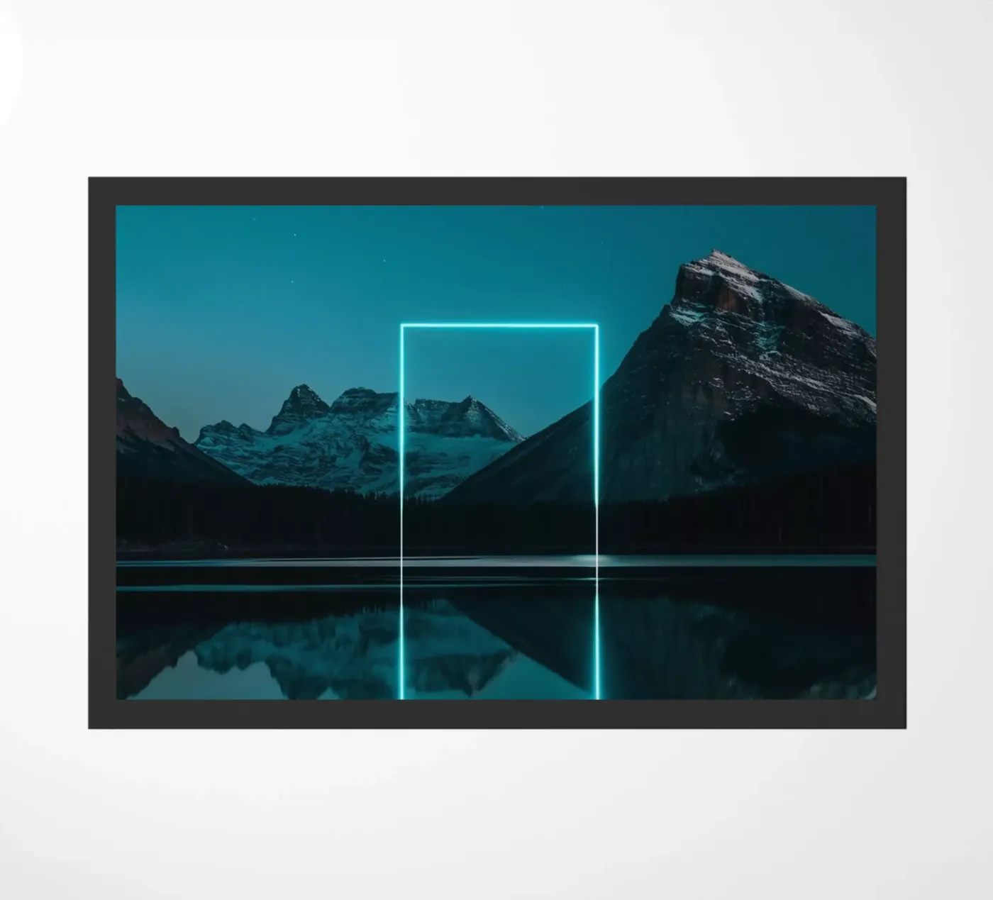 Lake reflection rectangle paillasson de LeDieg