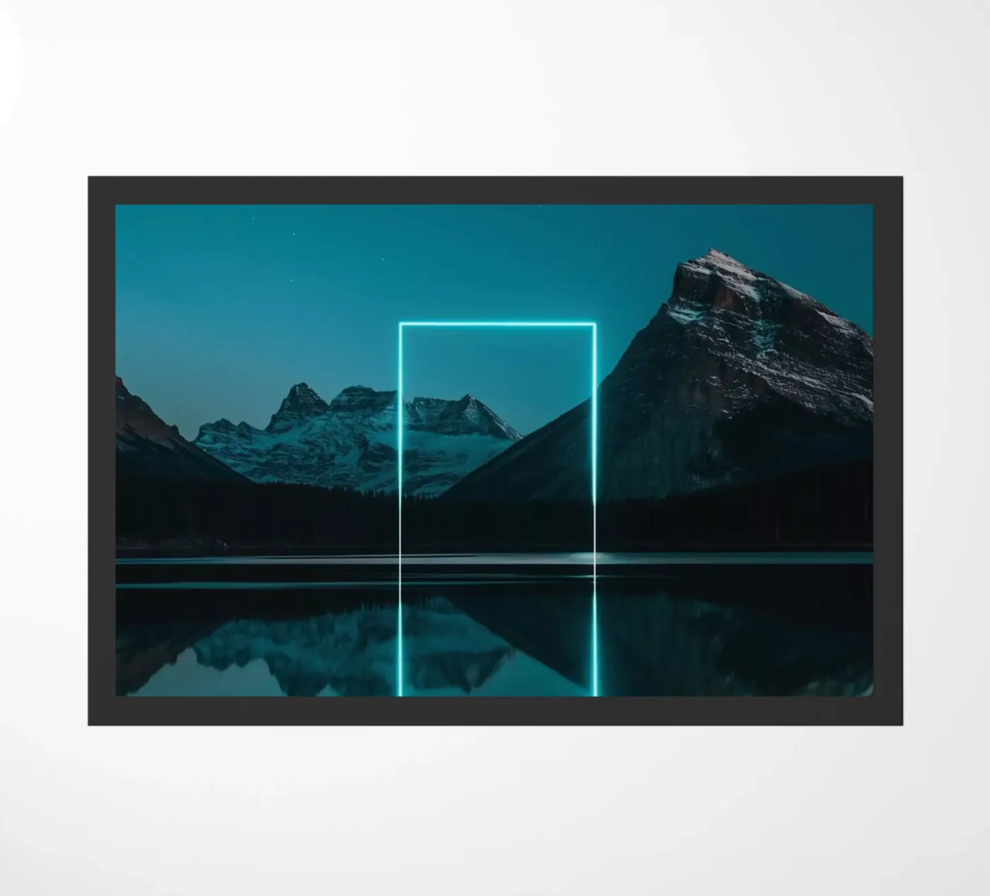 Lake reflection rectangle deurmat van LeDieg