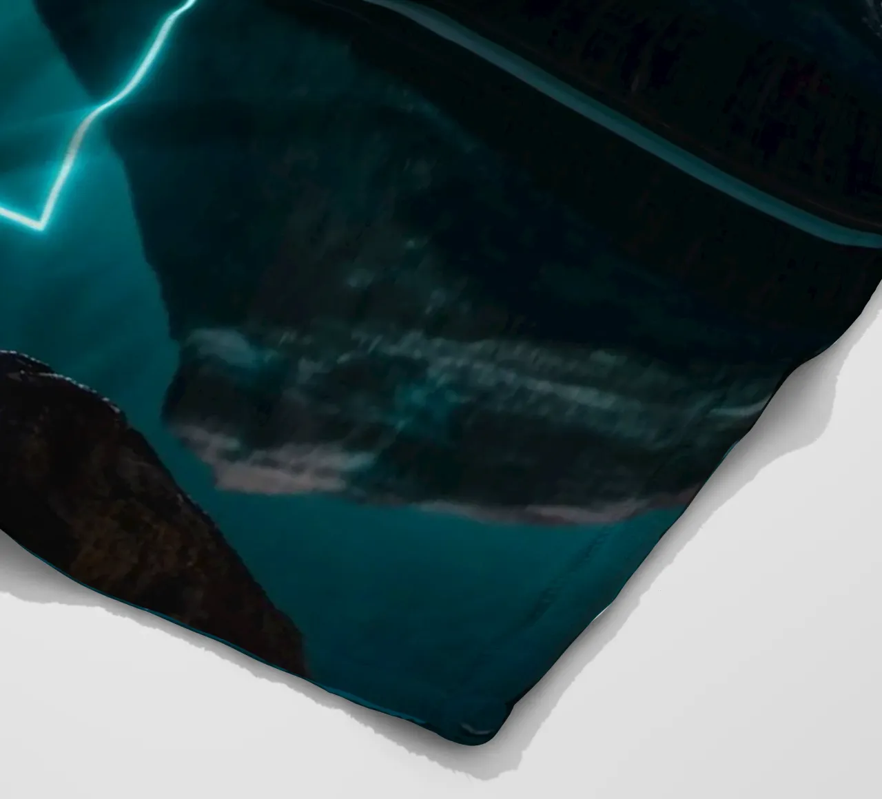 Lake reflection rectangle Fleecedecke von LeDieg