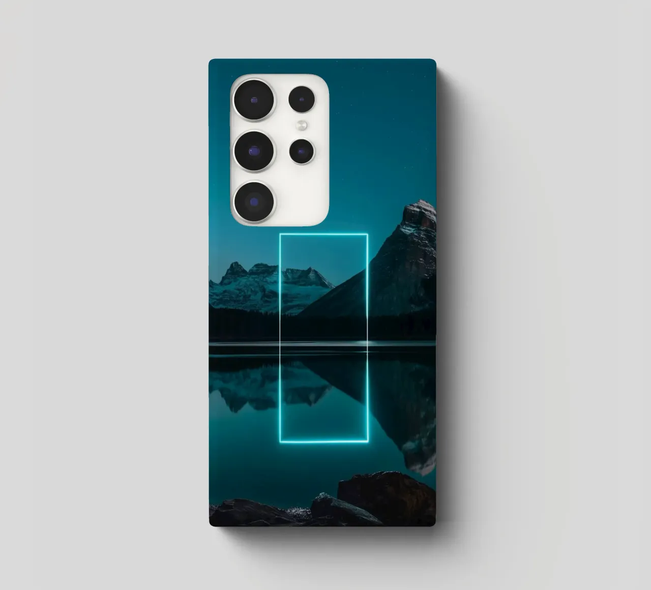Lake reflection rectangle coque samsung de LeDieg