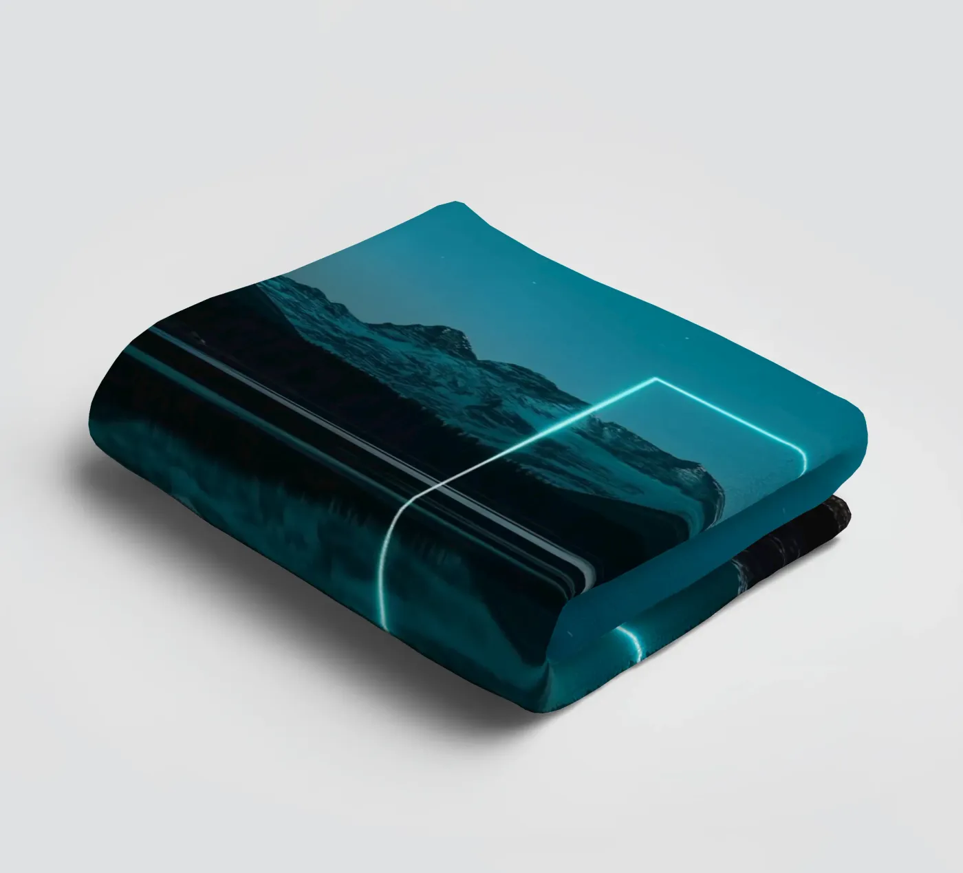 Lake reflection rectangle serviette de bain de LeDieg