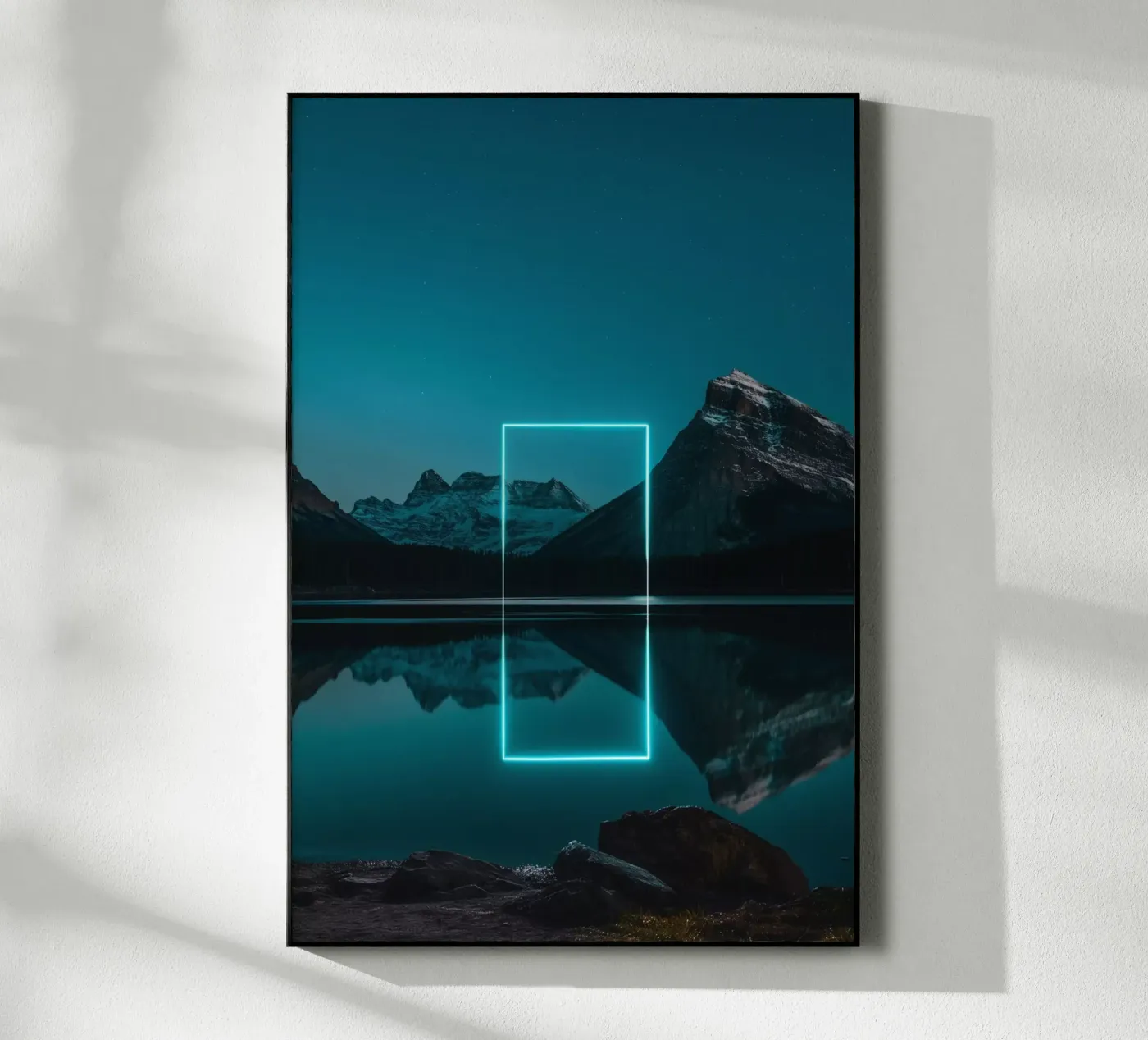 Lake reflection rectangle acryl van LeDieg