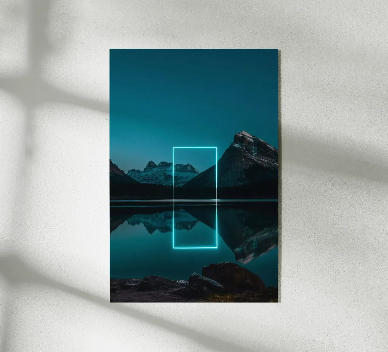 Lake reflection rectangle Acryl-Glas von LeDieg