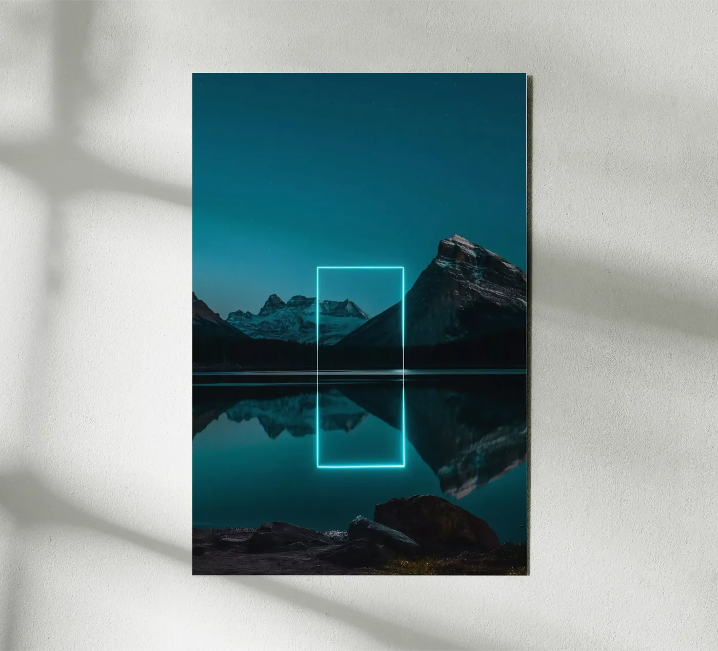 Lake reflection rectangle forex plate by LeDieg