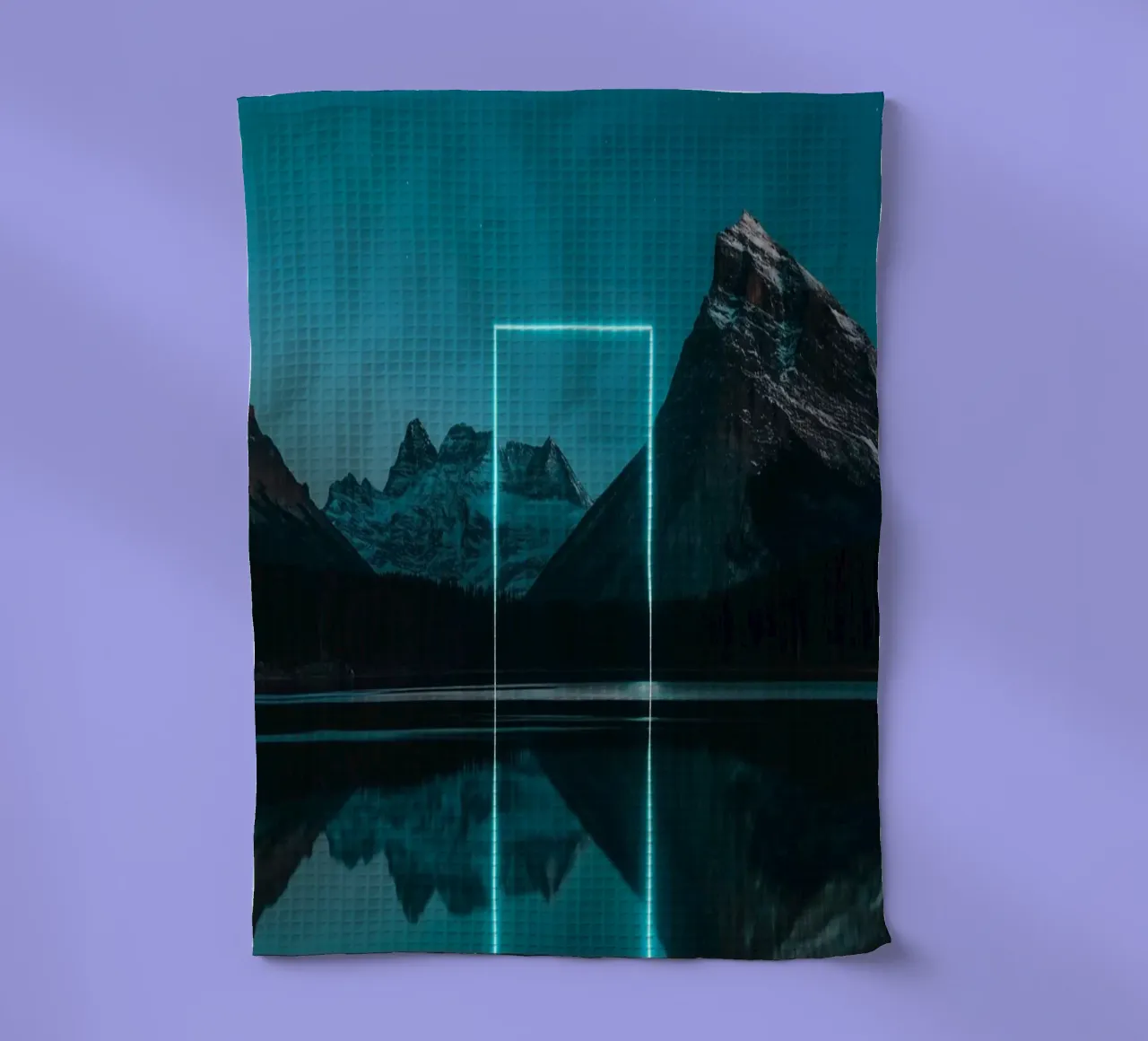 Lake reflection rectangle Geschirrtuch von LeDieg