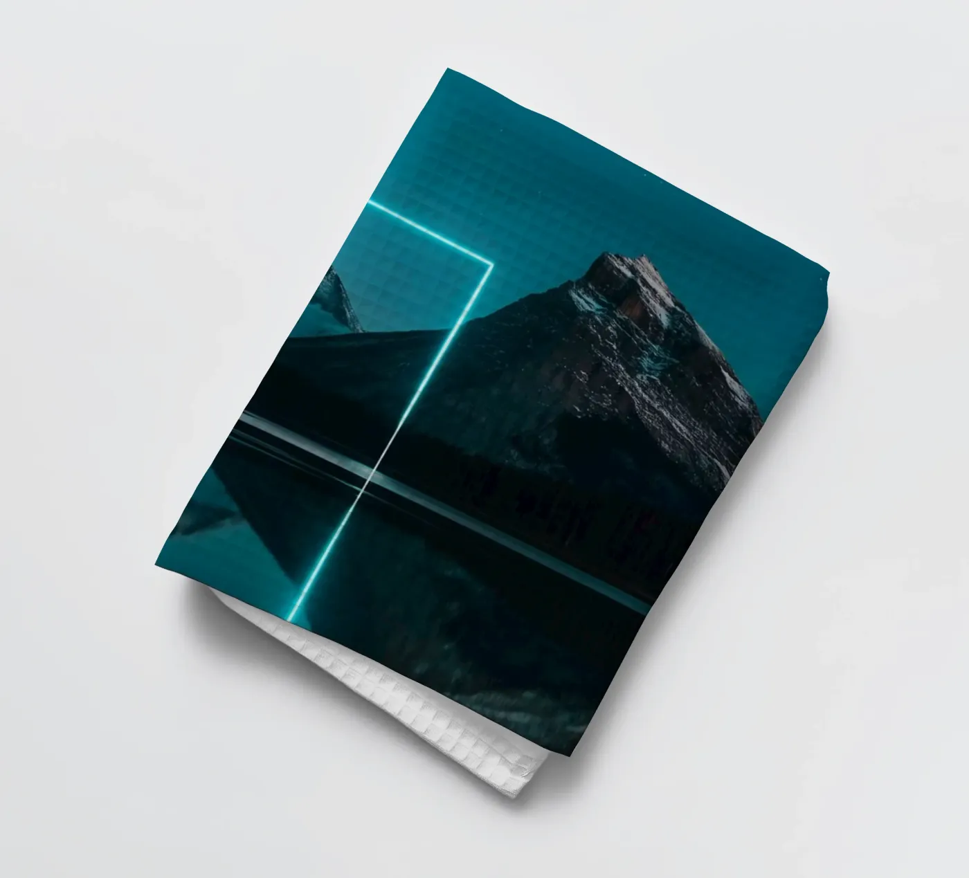 Lake reflection rectangle theedoek van LeDieg