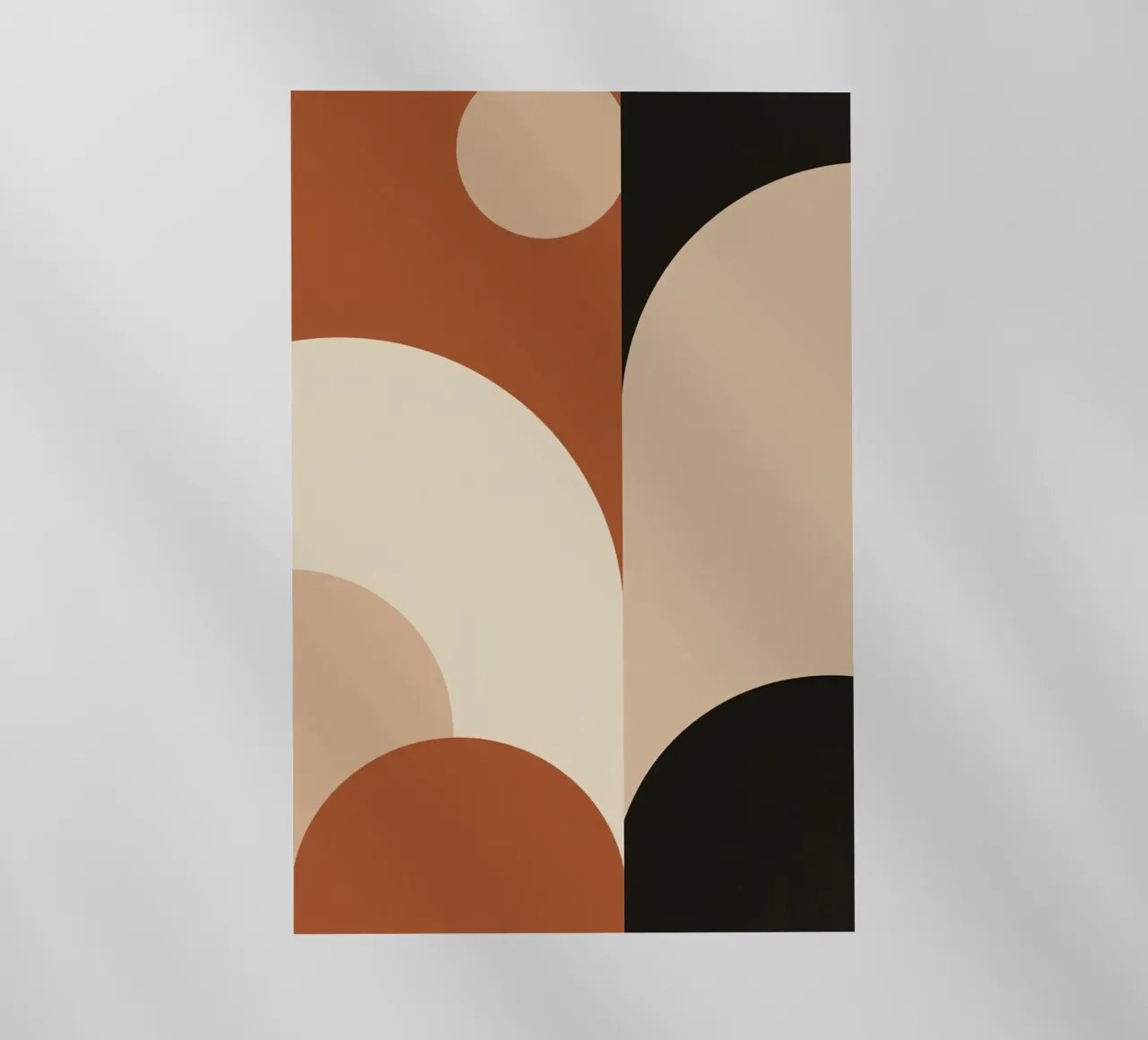 Composizione astratta con forme geometriche e tonalità della terra pellicola backlit da DesignDoodle