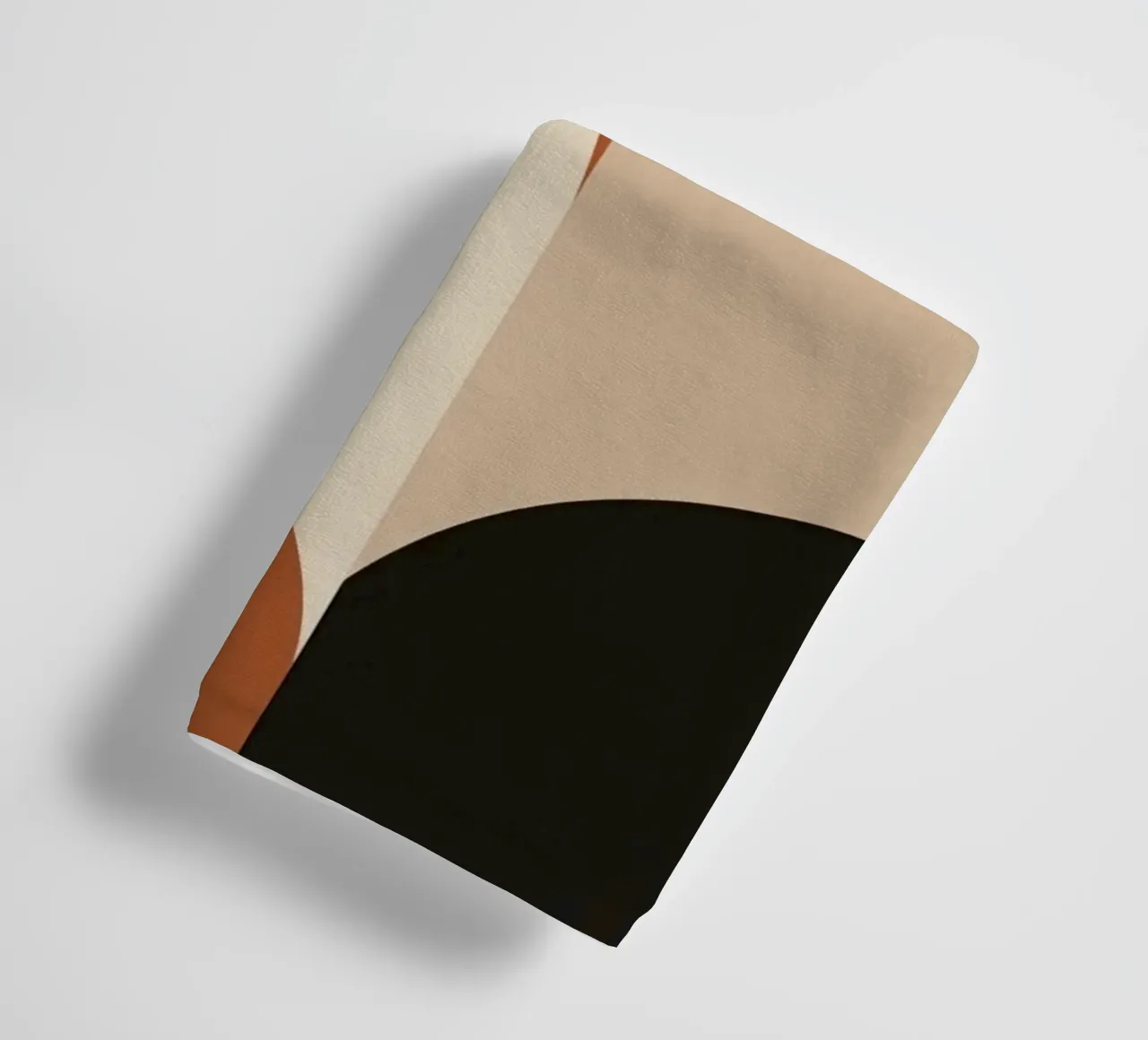 Abstract Composition with Geometric Shapes and Earth Tone towel by DesignDoodle