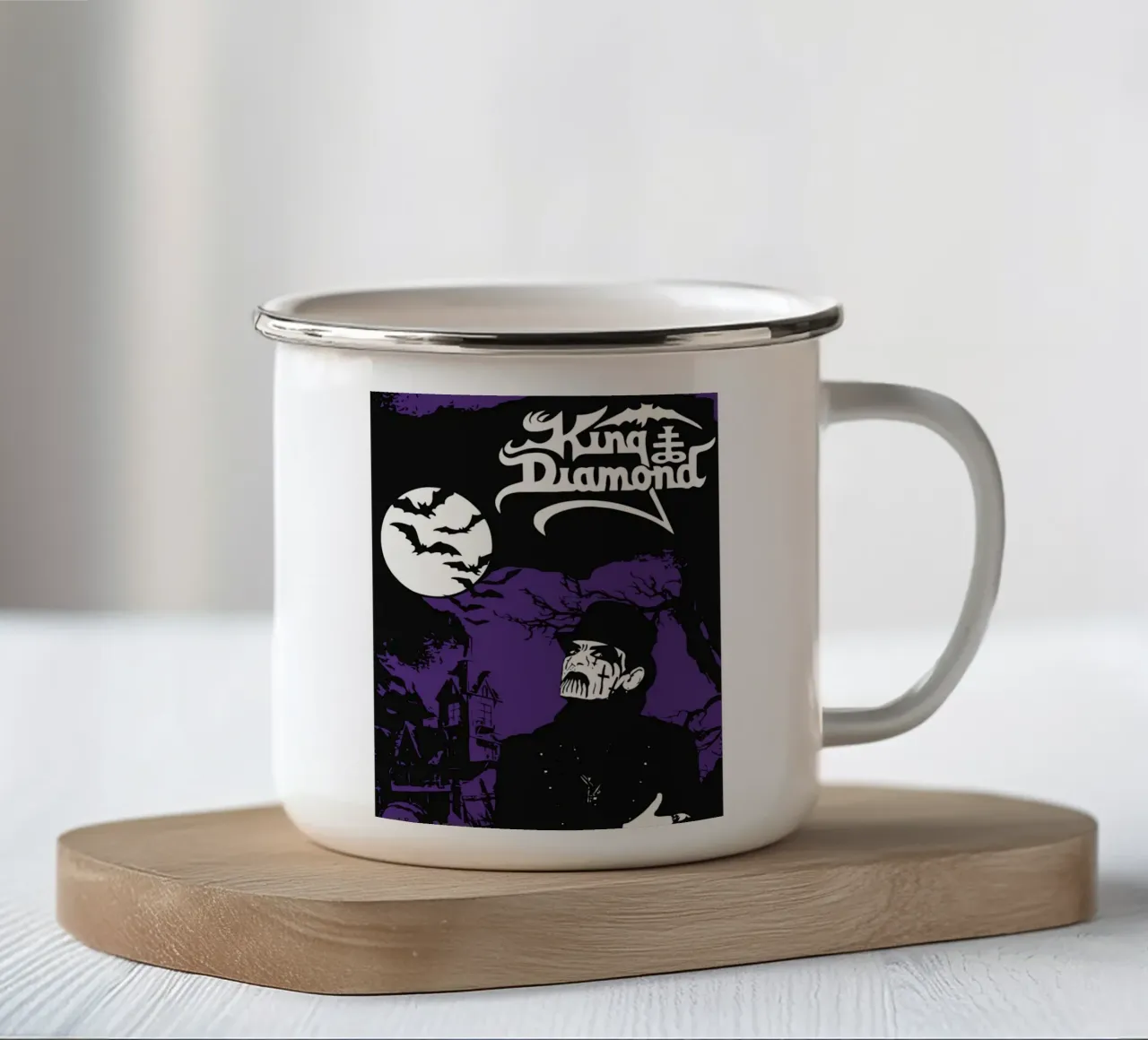 King Diamond tazza in smalto da Dumery Art