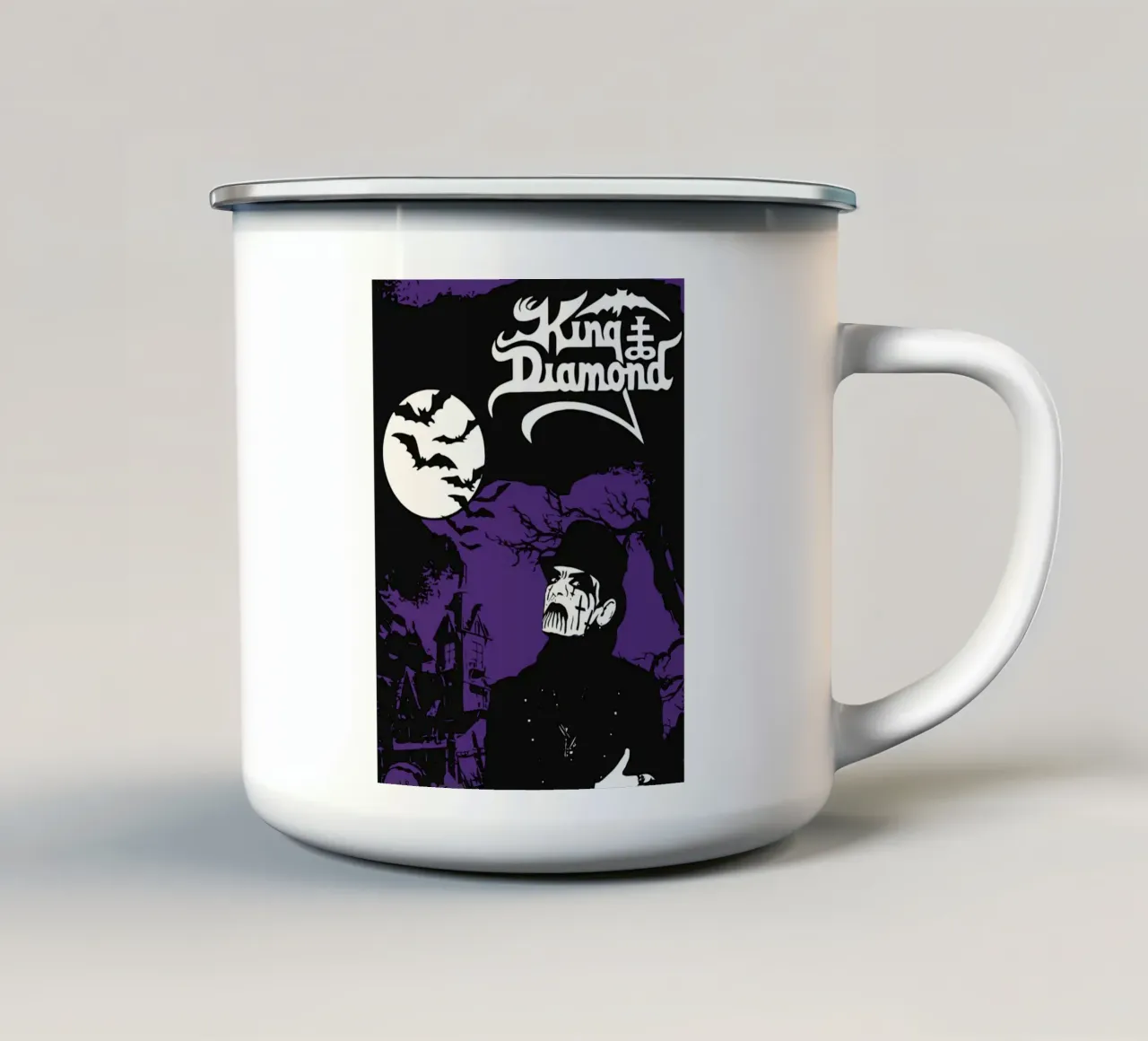 King Diamond tazza in smalto da Dumery Art