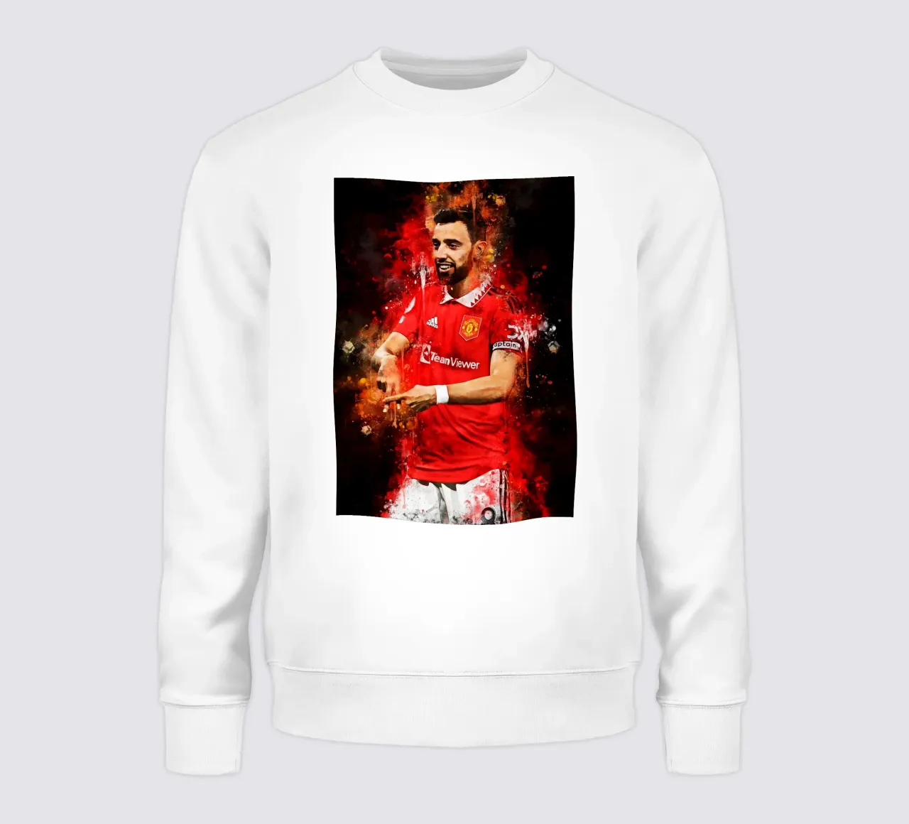 Bruno Fernandes Man Utd felpa da MasterInkArt