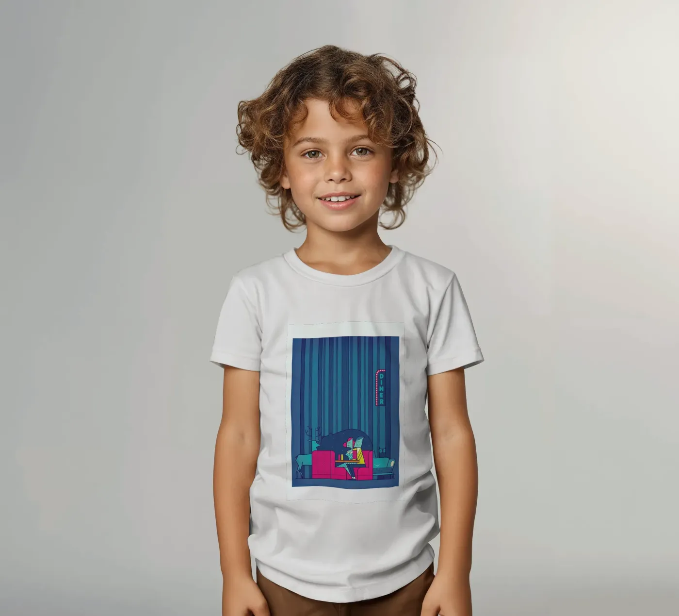 DINER kinder t-shirt van Ale Giorgini
