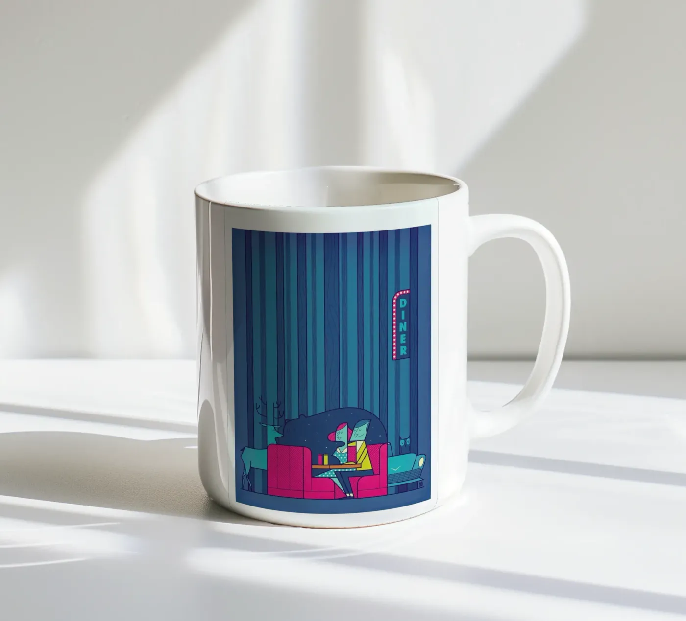 DINER ceramic mug by Ale Giorgini
