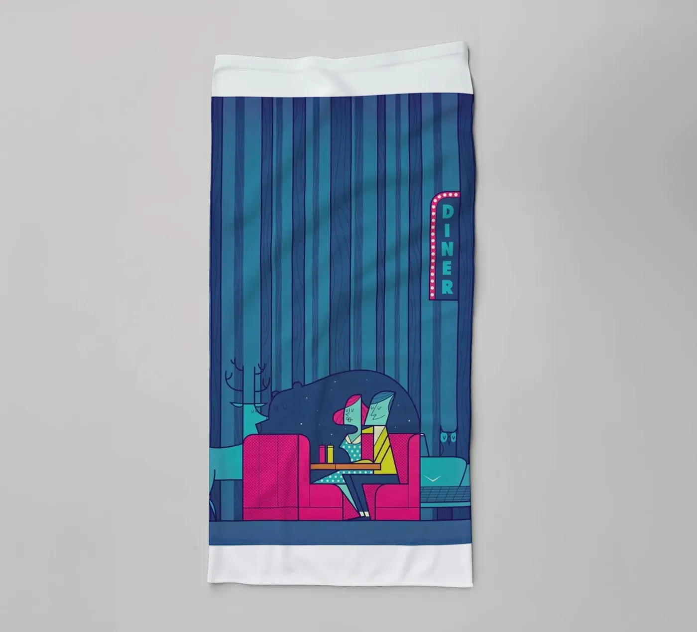 DINER badhanddoek van Ale Giorgini