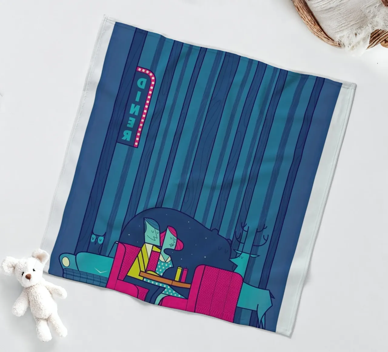 DINER Fleecedecke von Ale Giorgini